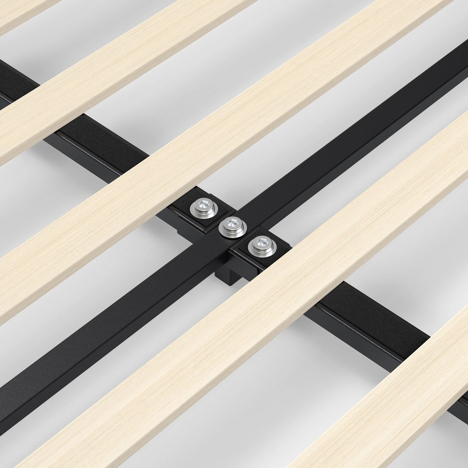 9 Alfordson Bed Frame Single Size Tufted Headboard Foundation Boucle Talmon - White, 9 of 10