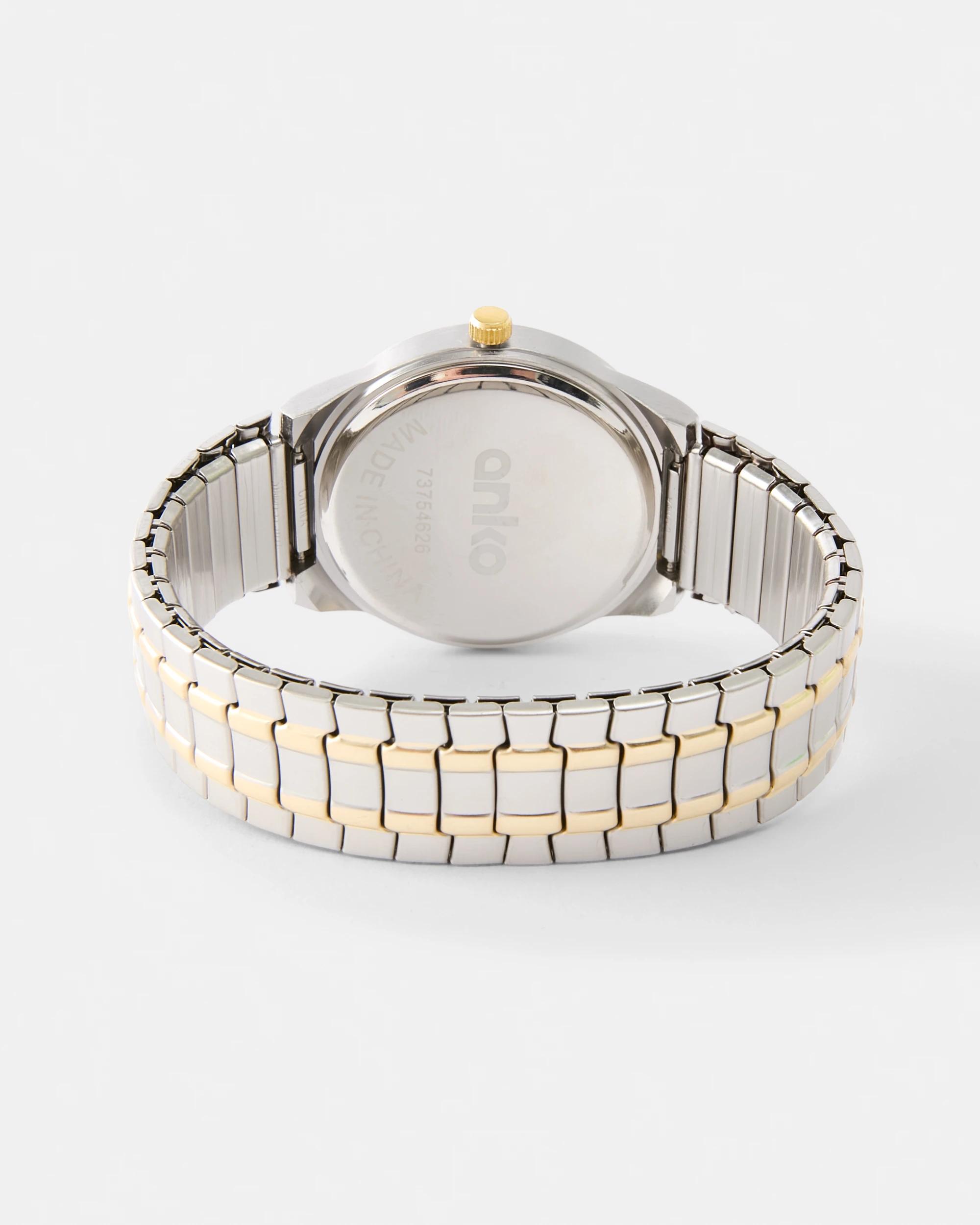 2 Mens Watch - Gold Tone and Silver Tone Gold Silv, 2 of 4