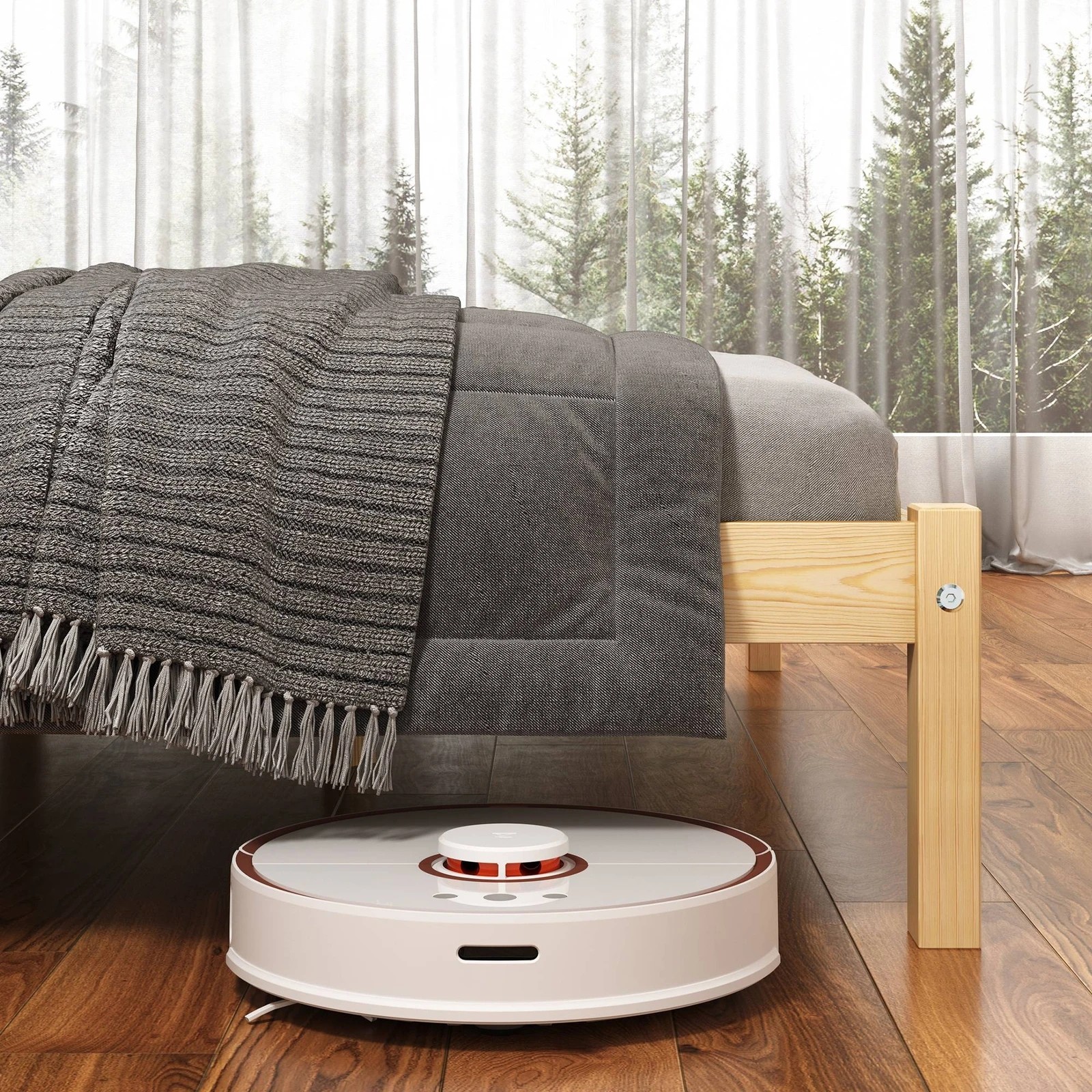 6 Alfordson Bed Frame Wooden Timber King Size Mattress Base Platform Beatrix - Natural, 6 of 10