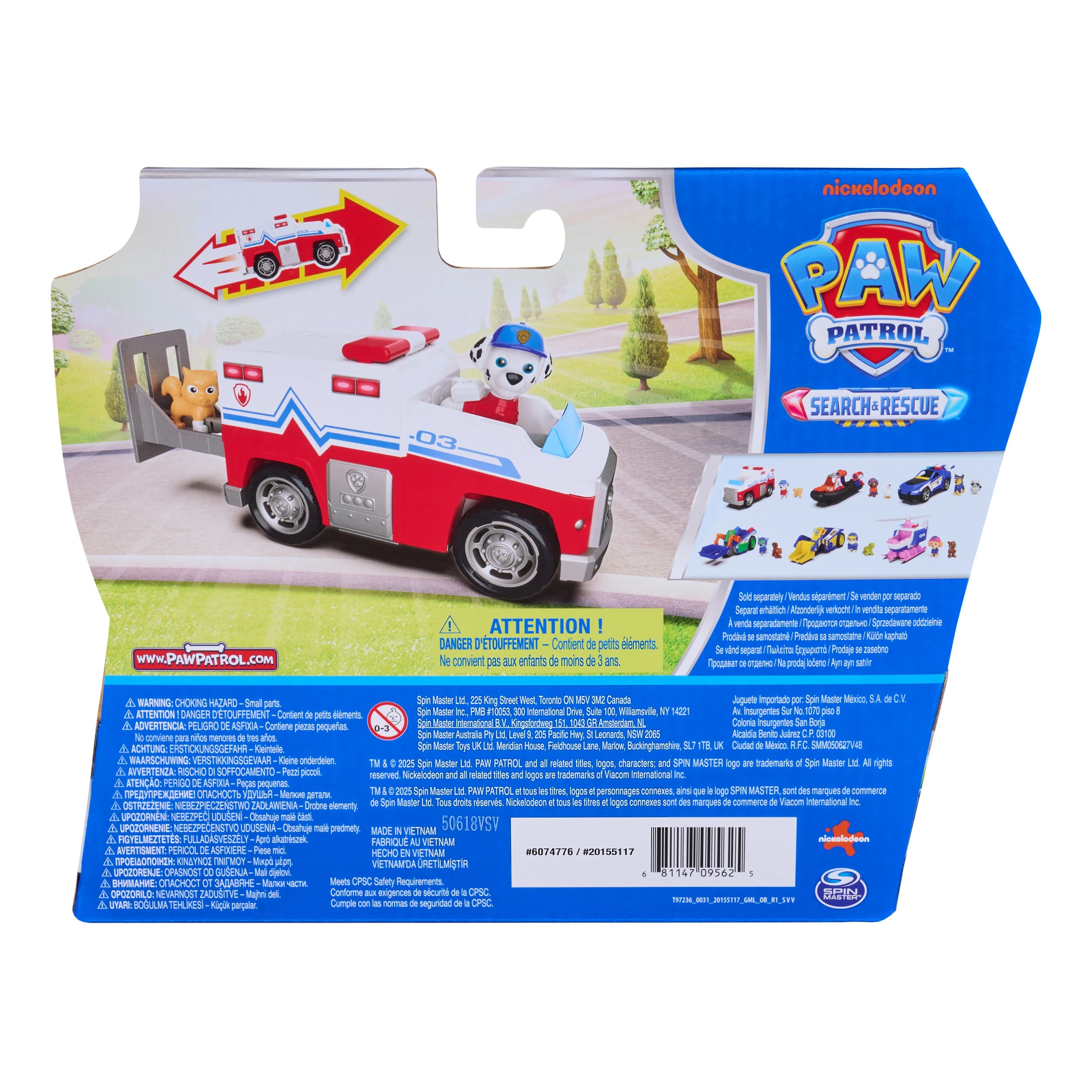 7 PAW Patrol Search and Rescue Marshall Rescue Responder Vehicle, 7 of 7