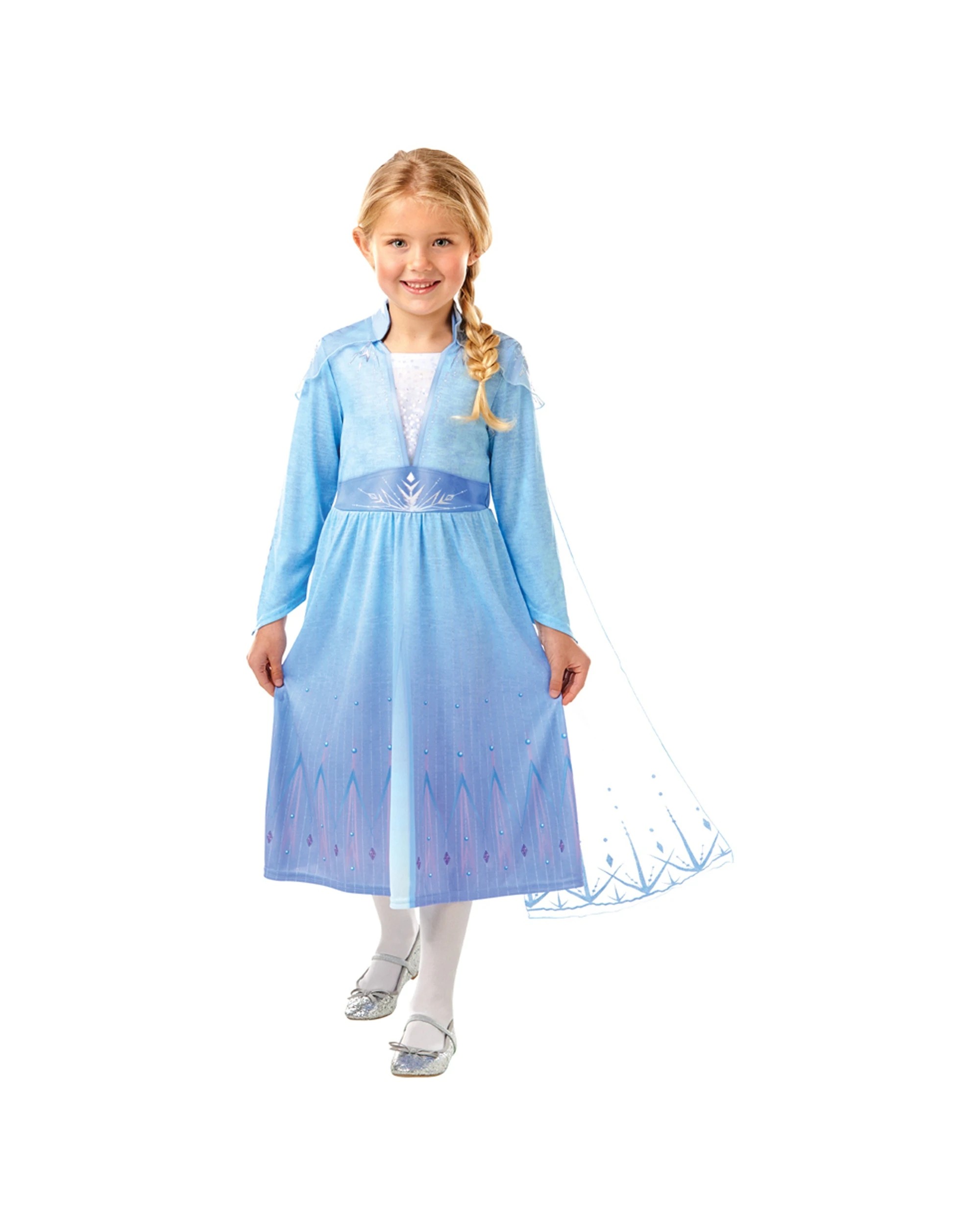 2 Disney Elsa Frozen 2 Deluxe Costume Kids Dress Up Party Halloween 5-6y
 - Blue, 2 of 4
