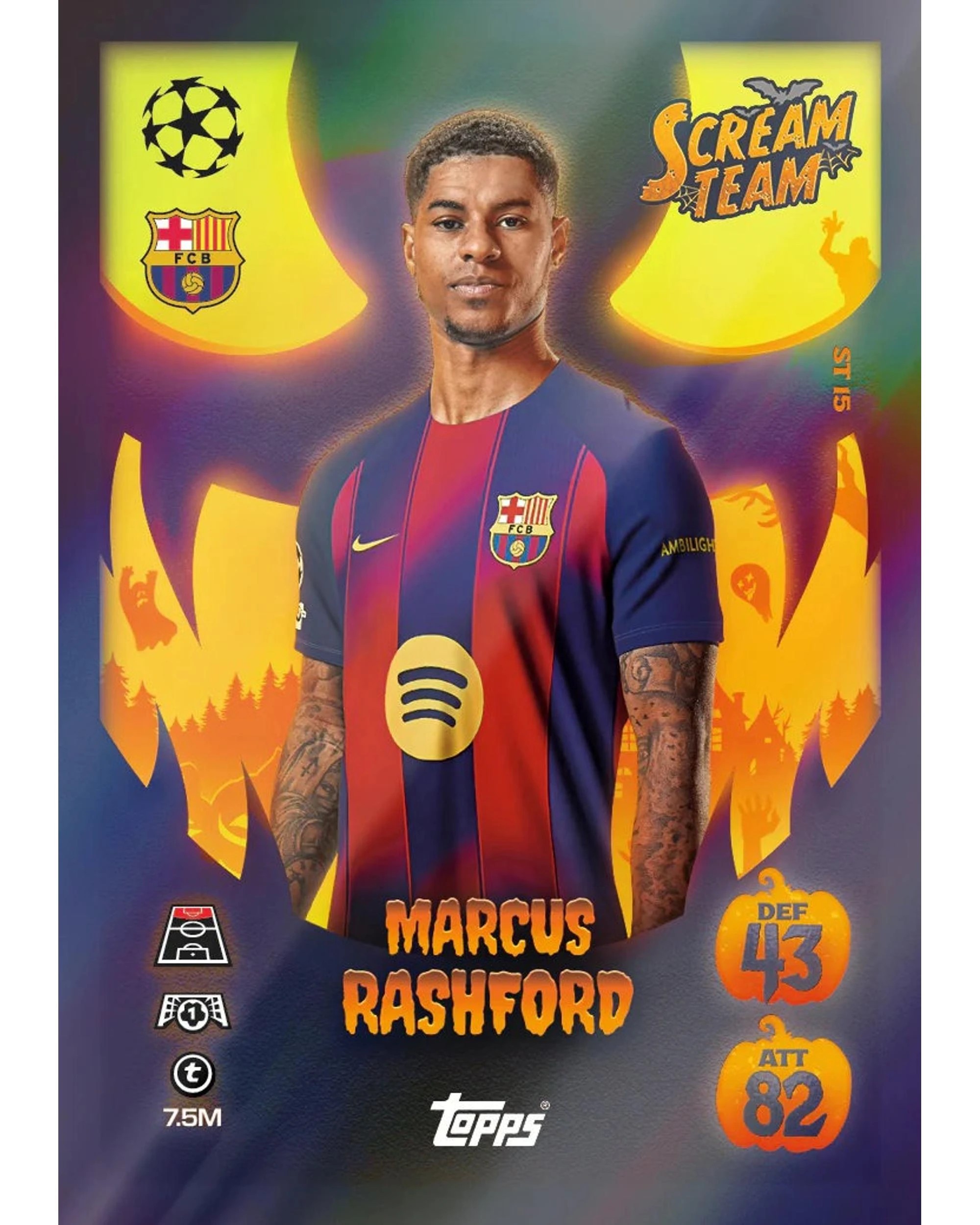 7 Topps Match Attax UEFA Club Competitions 2025/2026 Edition Scream Team Eco Pack, 7 of 8