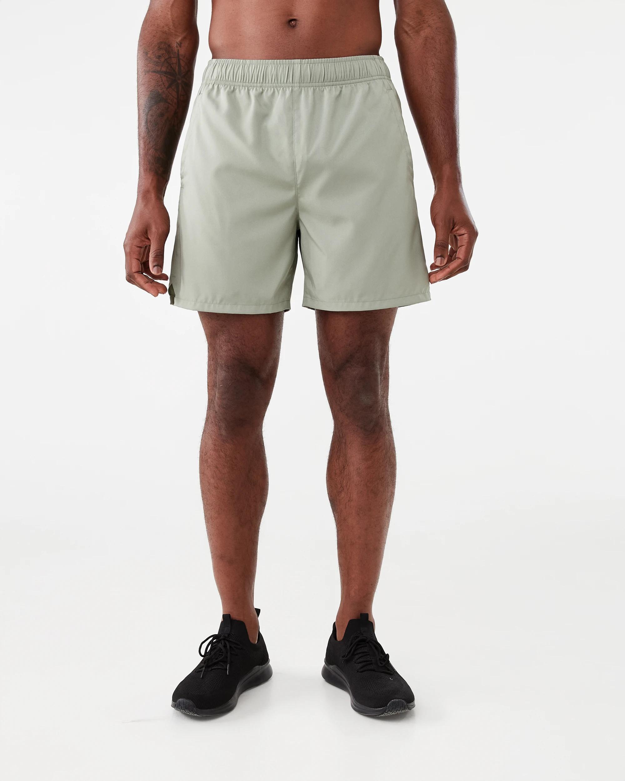 8 Active Mens Woven Stretch Shorts Rhino Grn, 8 of 8