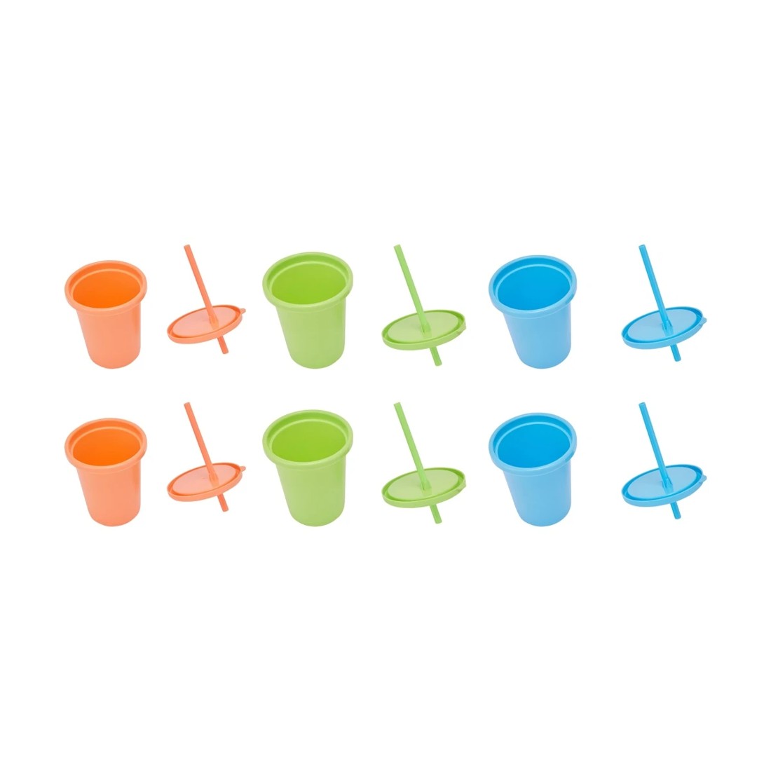 4 6 Pack Reusable Cups with Straws, 4 of 9