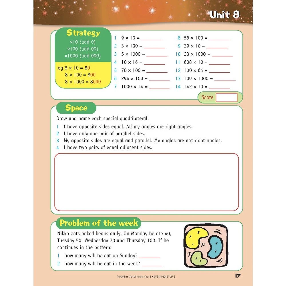 7 Targeting Mental Maths Year 5 2022 Edition, 7 of 10