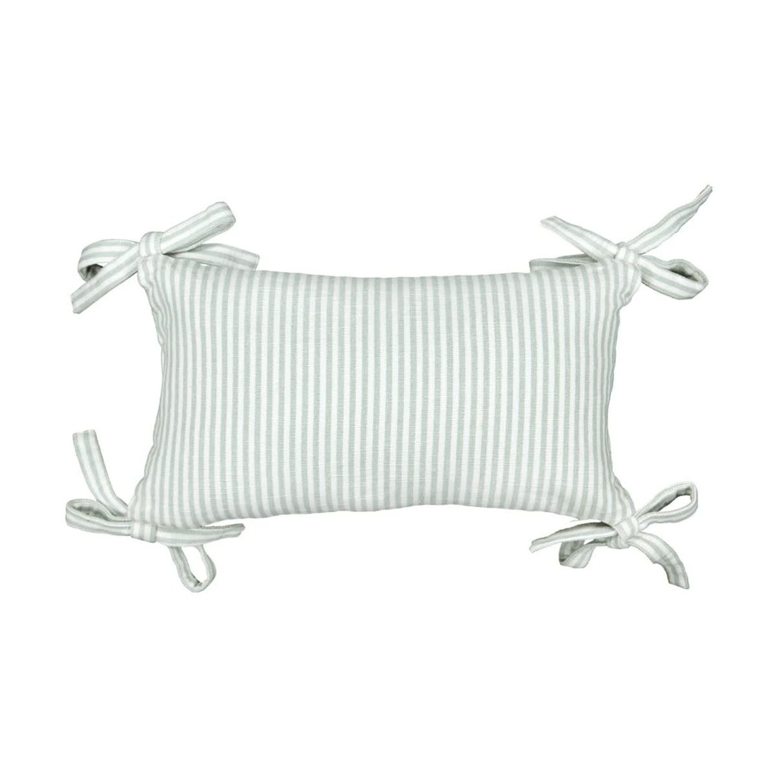 1 Stripe Bow Cushion - Sage, 1 of 5