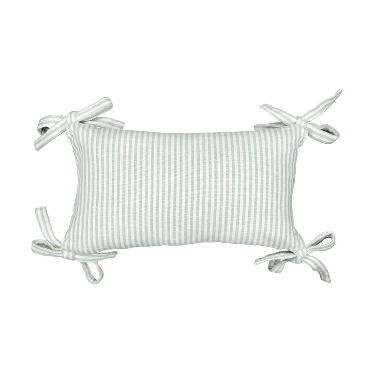 1 Stripe Bow Cushion - Sage, 1 of 5