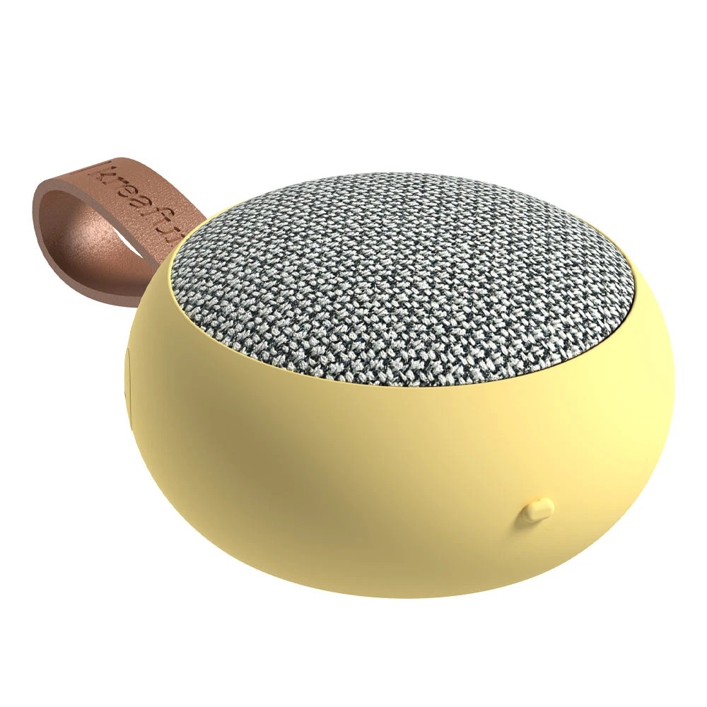 1 Kreafunk Ago 2 Fabric Bluetooth Speaker - Yellow, 1 of 4