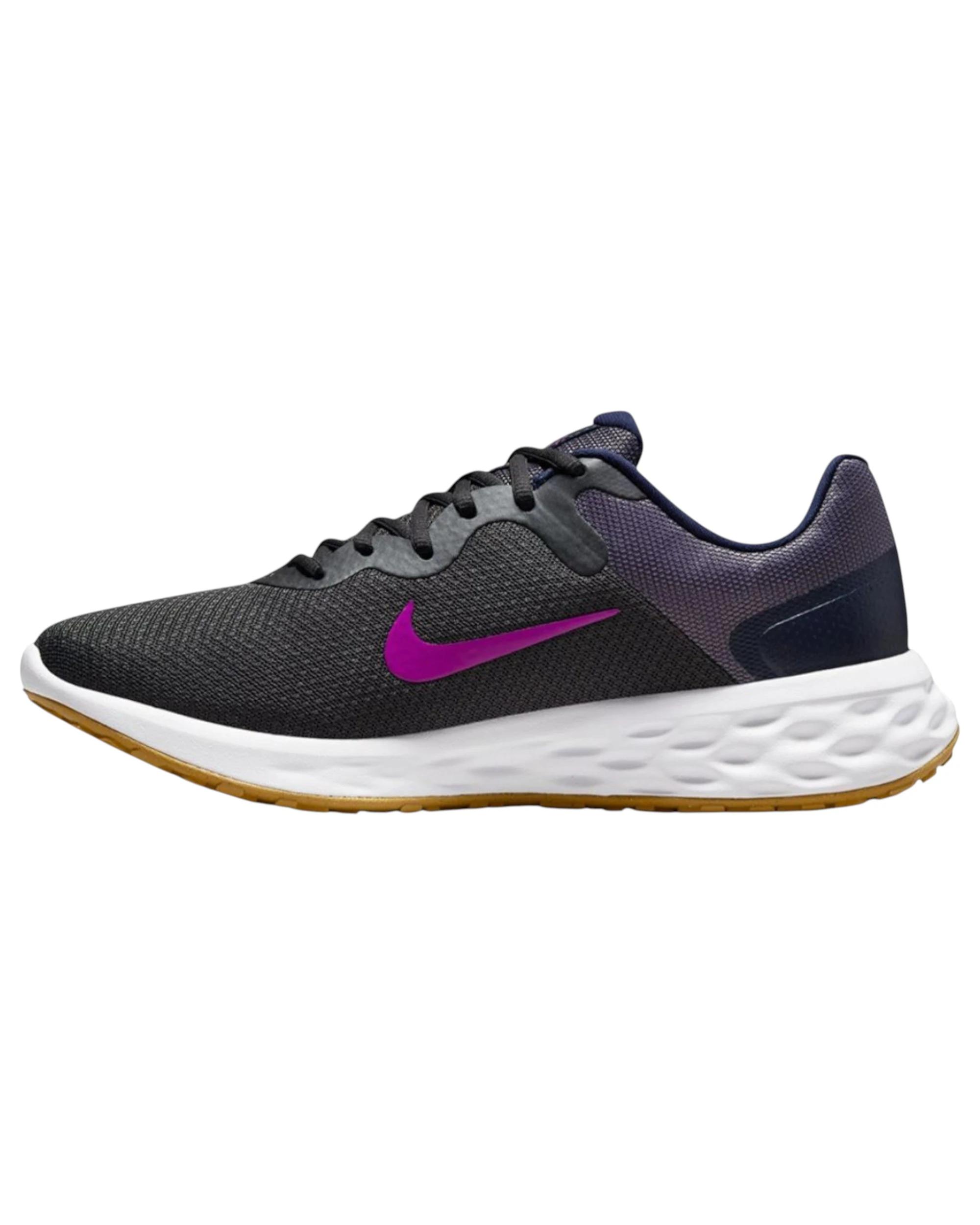 2 Nike Mens Revolution 6 Next Nature Anthracite Vivid Purple Running Shoes ANTHRACITE VIVID PURPLE, 2 of 6