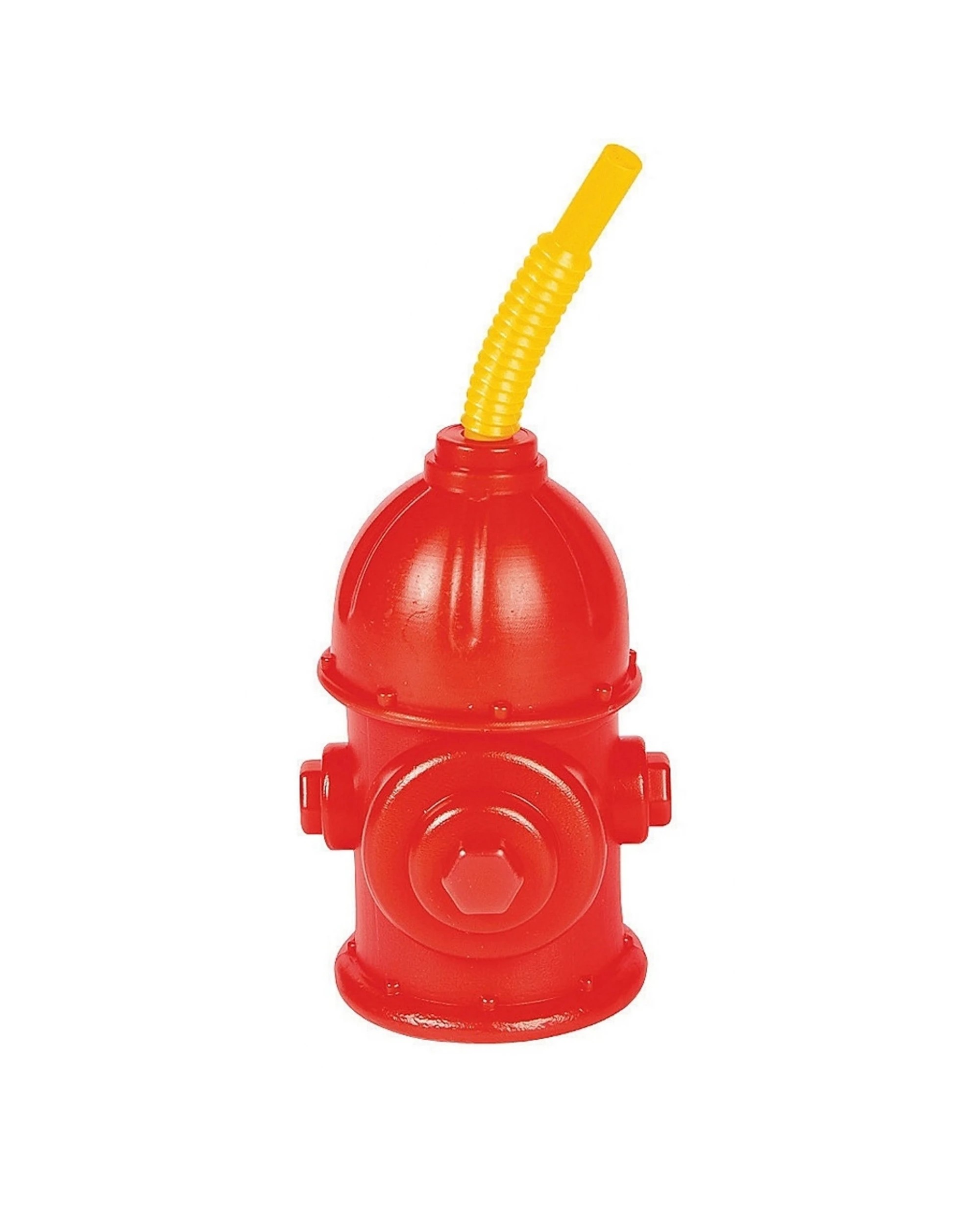 1 Partyrama Fire Hydrant Novelty Cup with Straw, 1 of 2