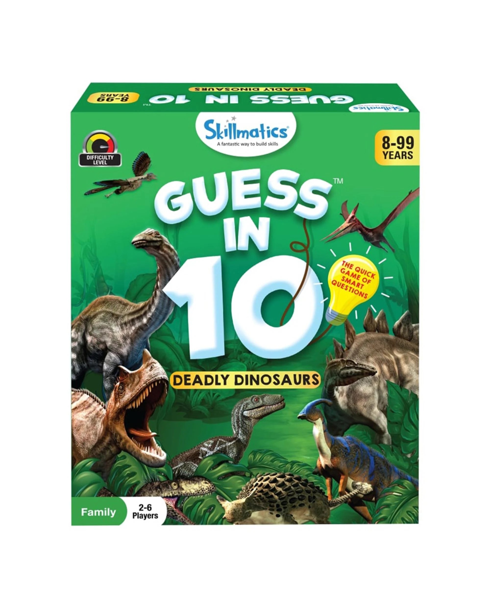 1 Skillmatics Guess in 10 Deadly Dinosaurs Card Game, 1 of 3