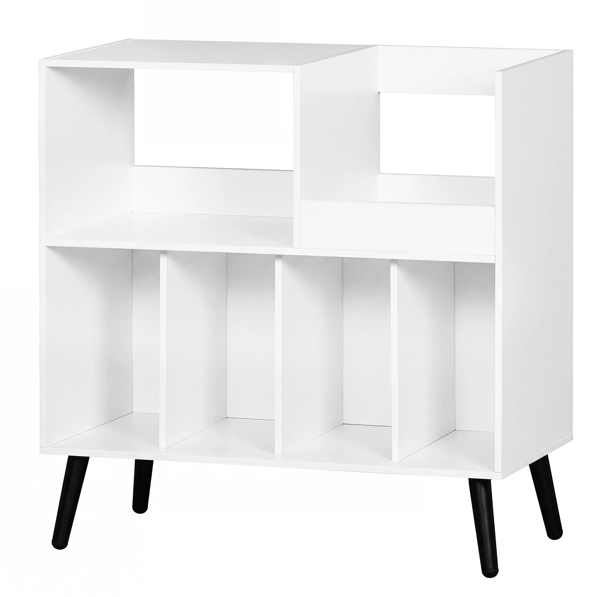 1 Levede Record Player Stand Vinyl Storage Cabinet Turntable Table 300+ Albums, 1 of 8