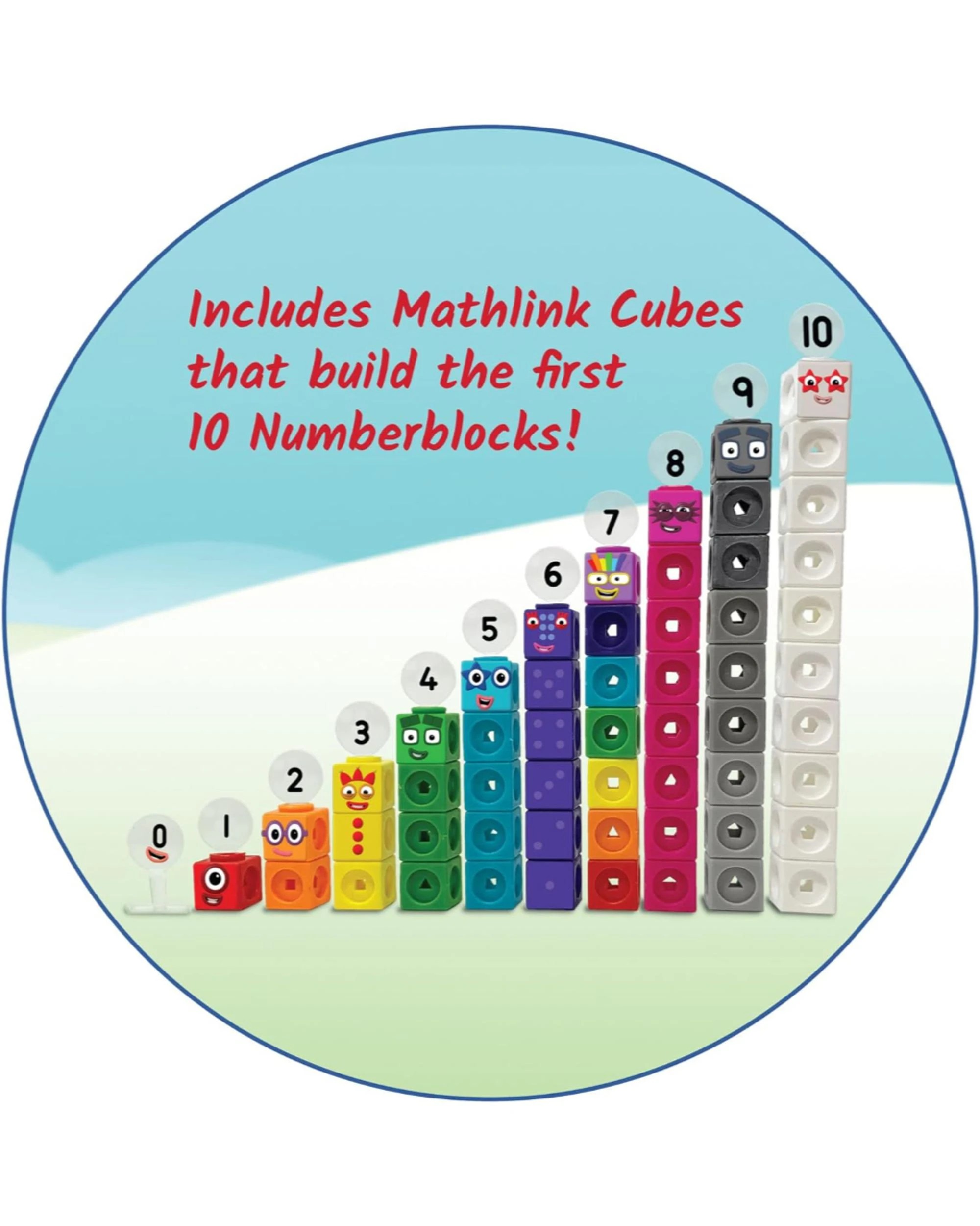 4 Mathlink Cubes Numberblocks 1-10 Activity Set, 4 of 6