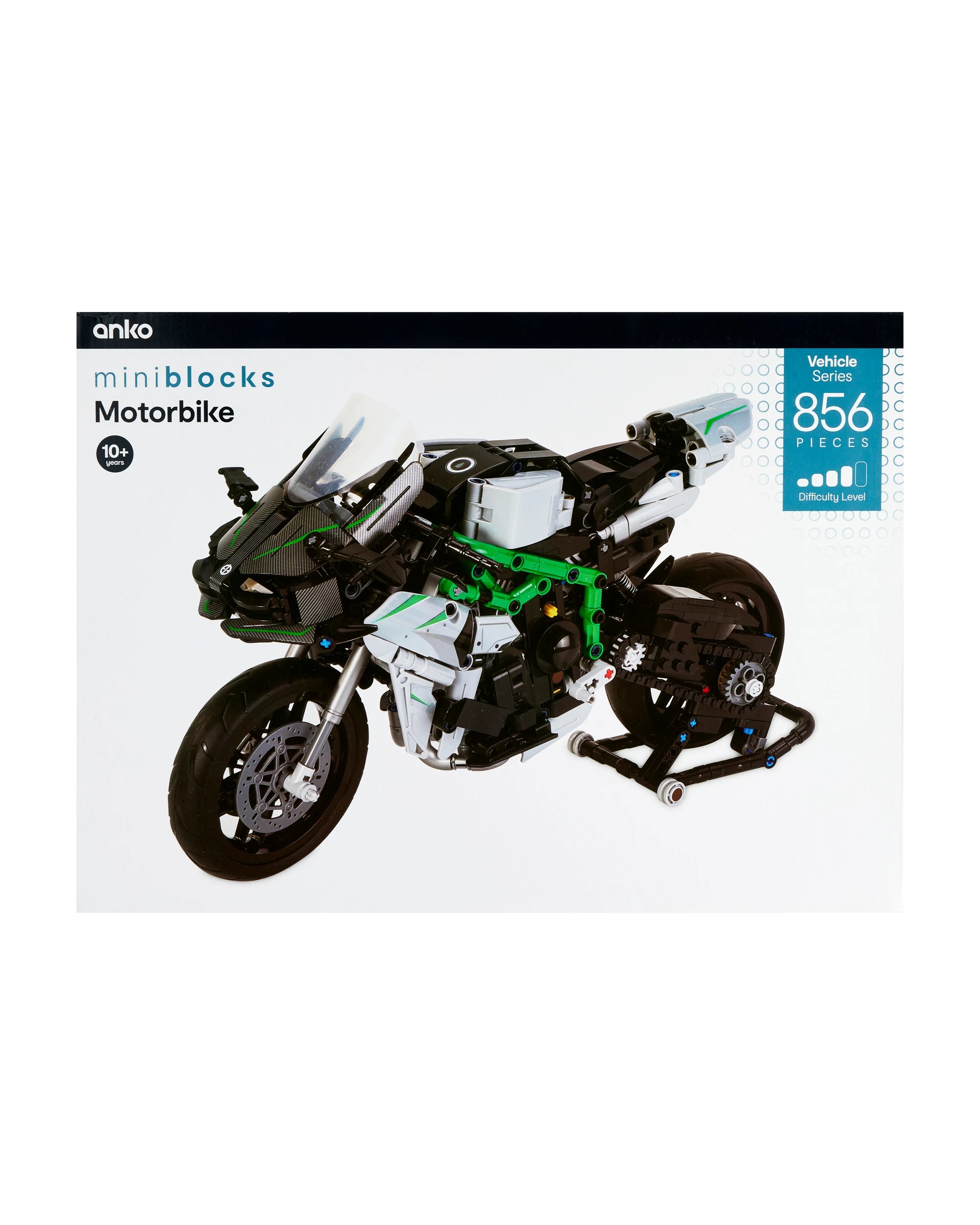 1 856 Piece Mini Blocks Vehicle Series: Motor Bike, 1 of 2