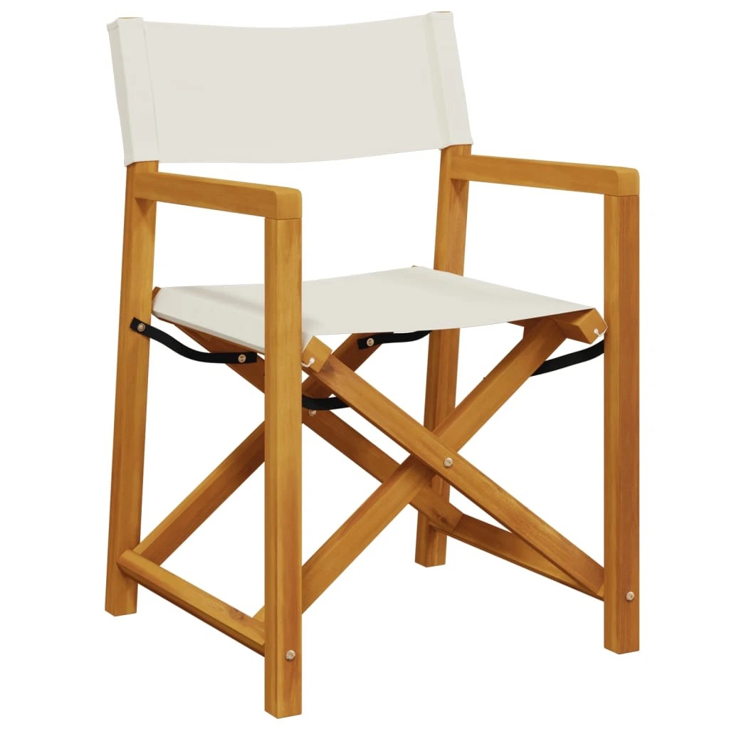 3 vidaXL folding director chair Foldable - Beige, 3 of 8