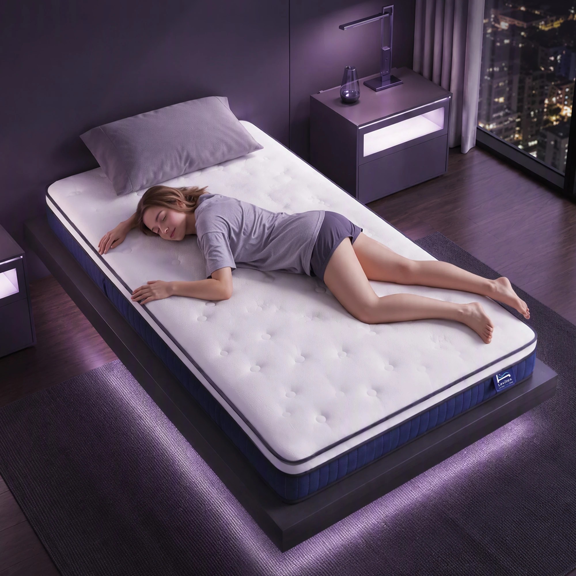 4 Levitex Mattress 23CM with Pocket Spring & Cooling Gel Foam - Single Bed - Multi, 4 of 10
