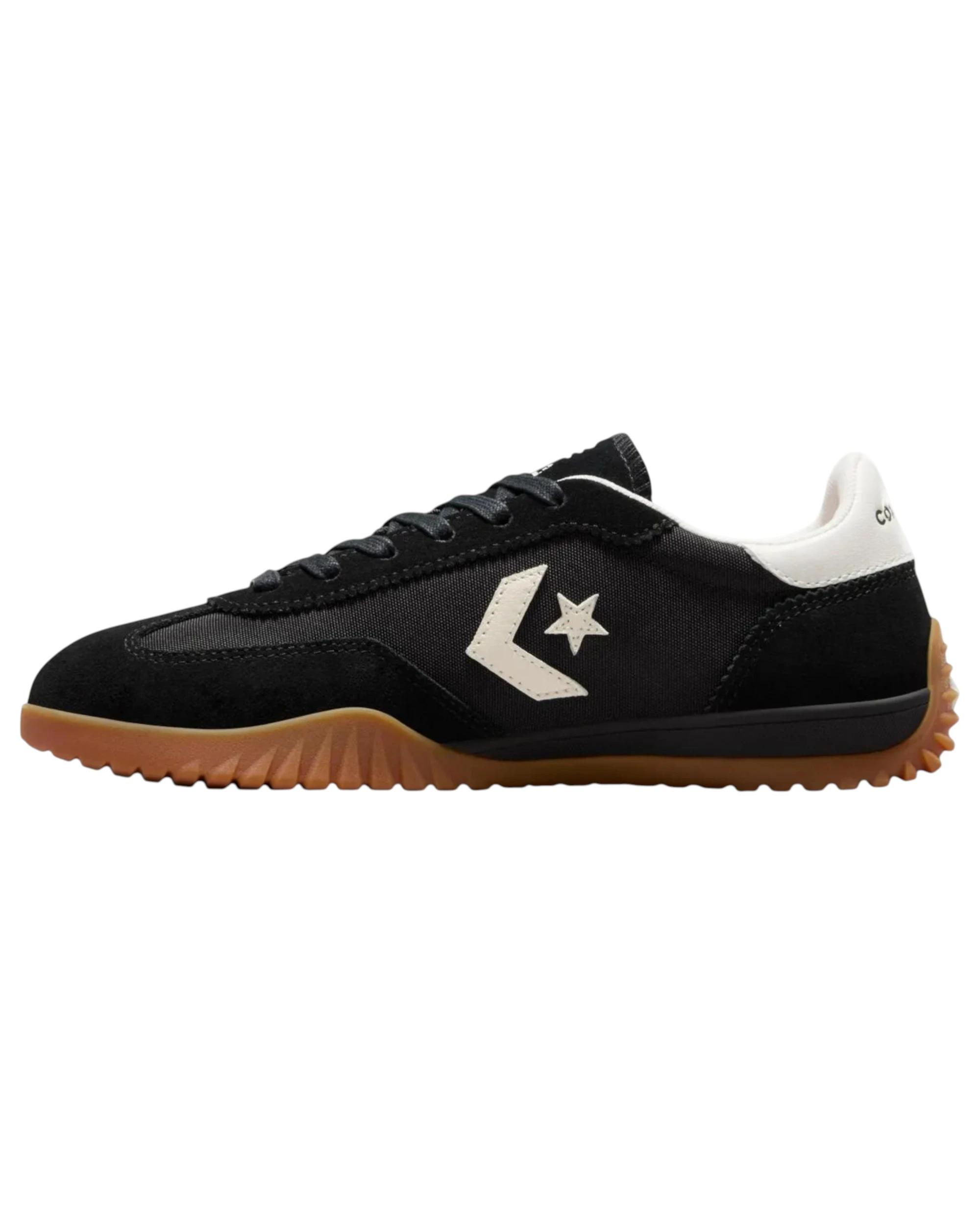 5 Converse Unisex Run Star Trainer Low Top Black Casual Shoes BLACK/EGRET/HONEY, 5 of 9