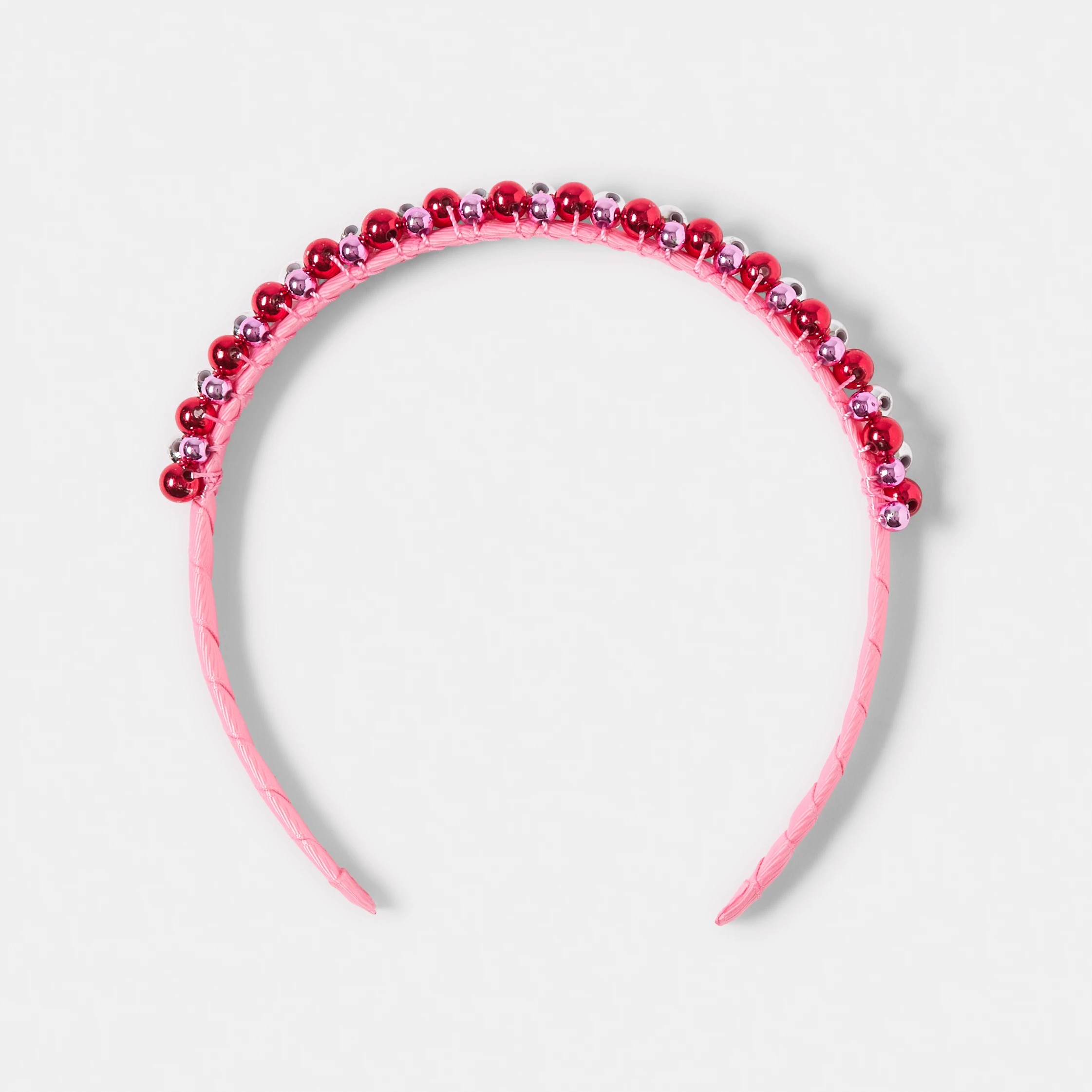 3 Christmas Bauble Headband - Pink, 3 of 4