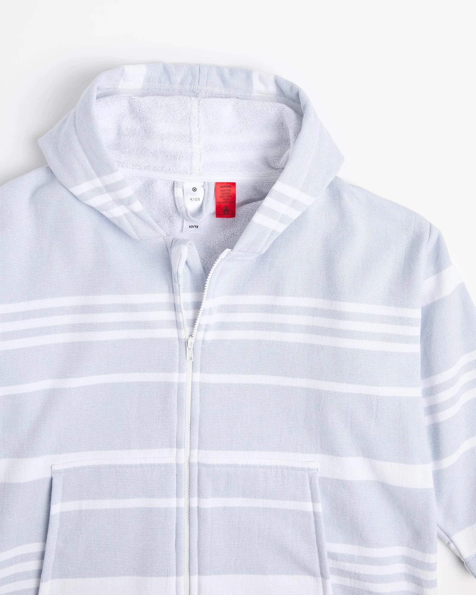 5 Target Henley Kids  Zip Thru Hooded Towel - Blue, 5 of 6