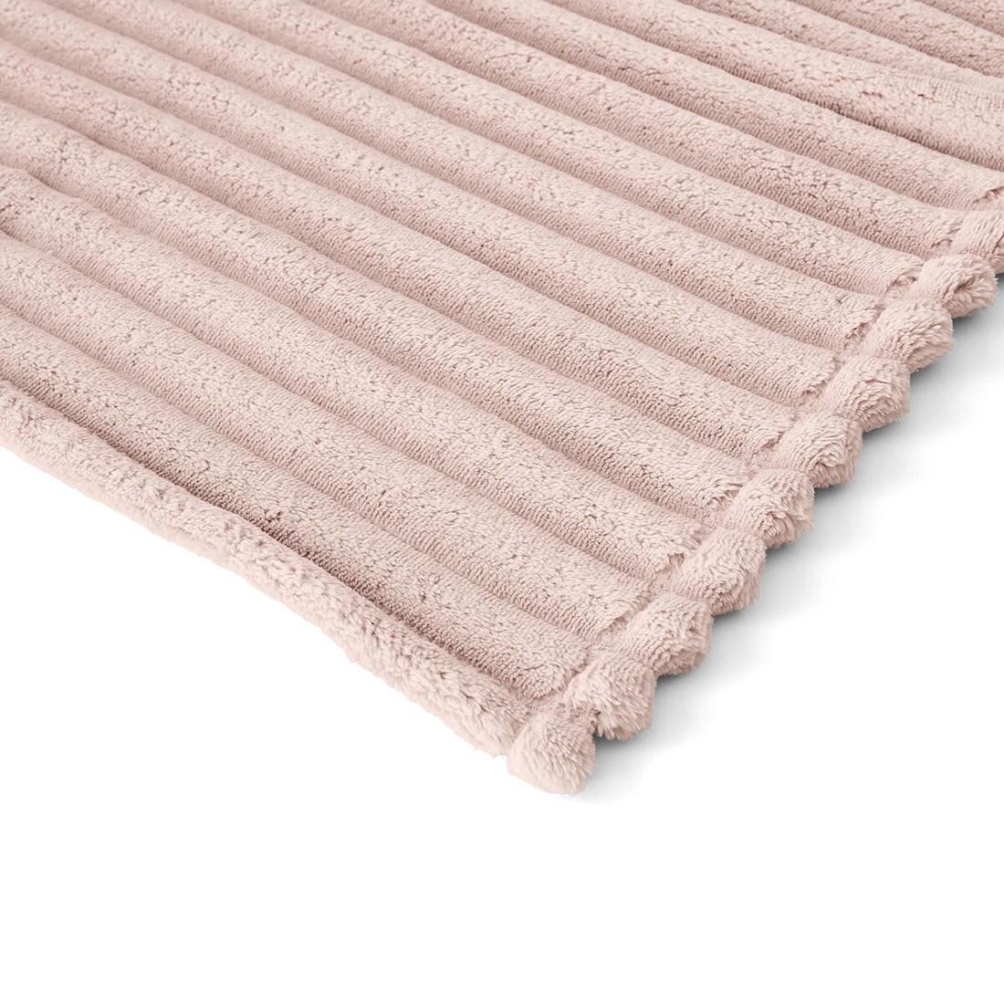 6 Plush Ribbed Blanket - Queen/King Bed, Pink, 6 of 6
