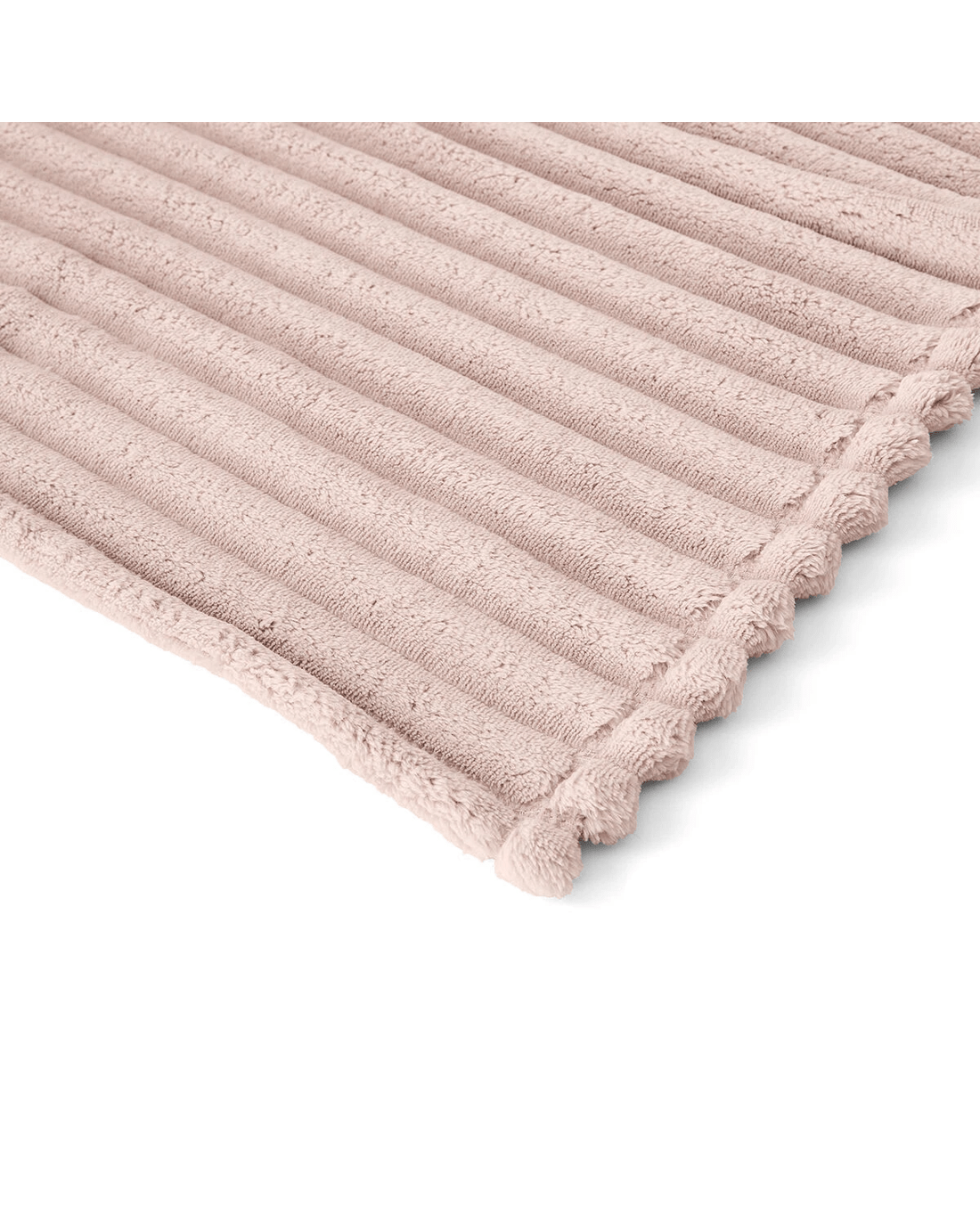 6 Plush Ribbed Blanket - Queen/King Bed, Pink, 6 of 6