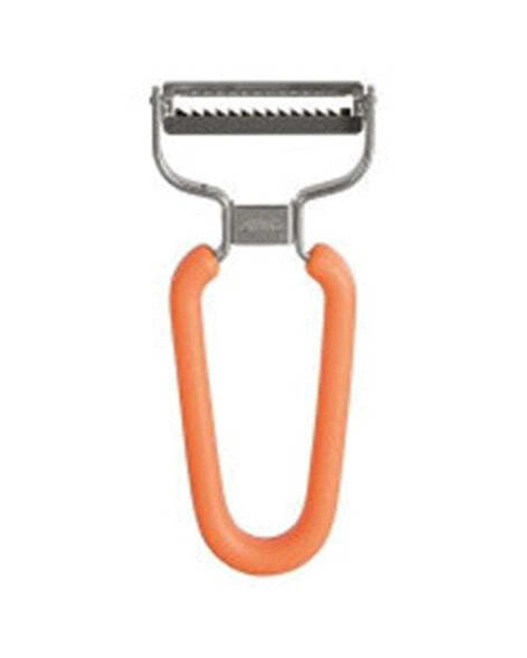 1 Avanti Julienne Kitchen Peeler Sharp Steel Blades Stainless Steel Frame - Orange, 1 of 1