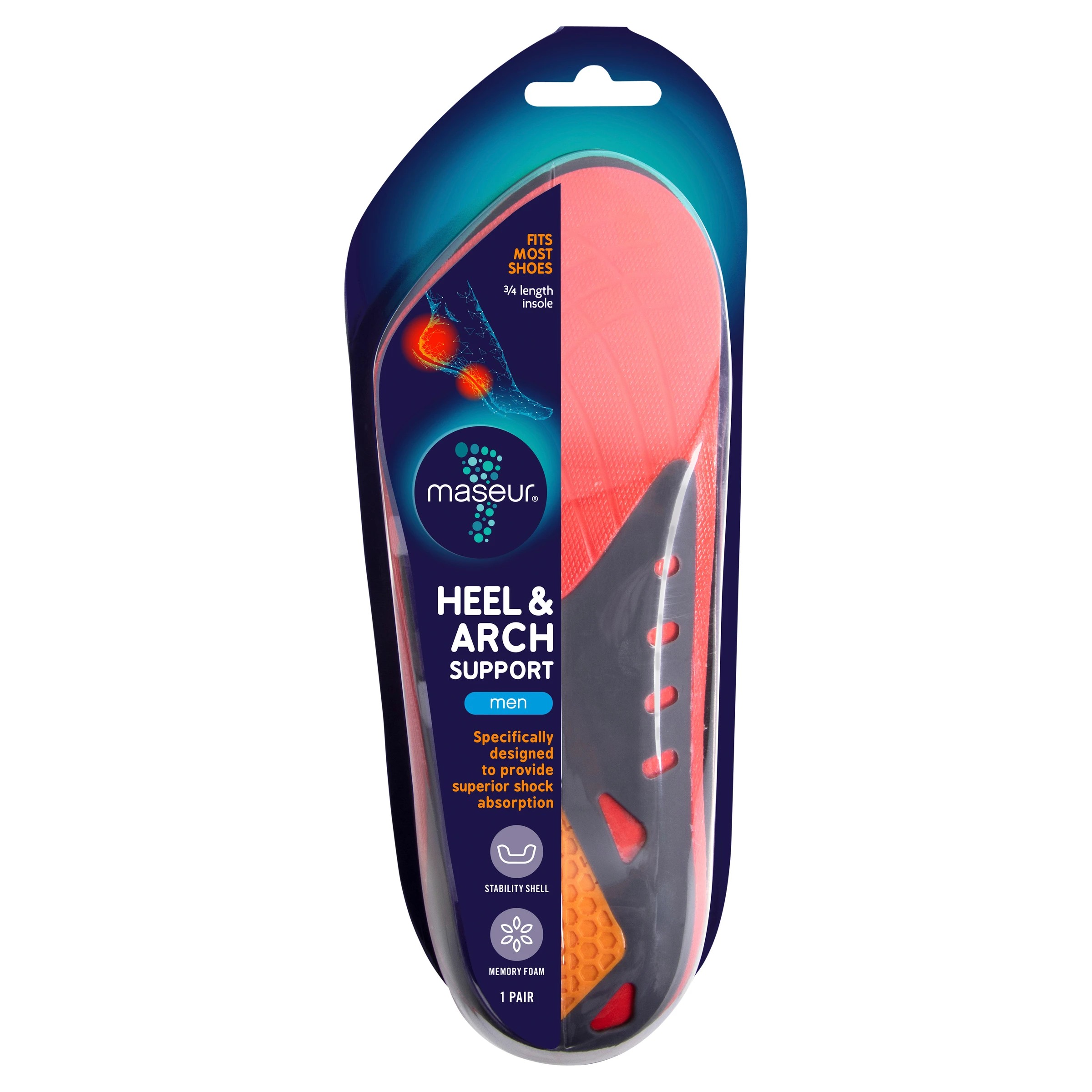 1 Footcare Maseur Heel and Arch Support, 1 of 5