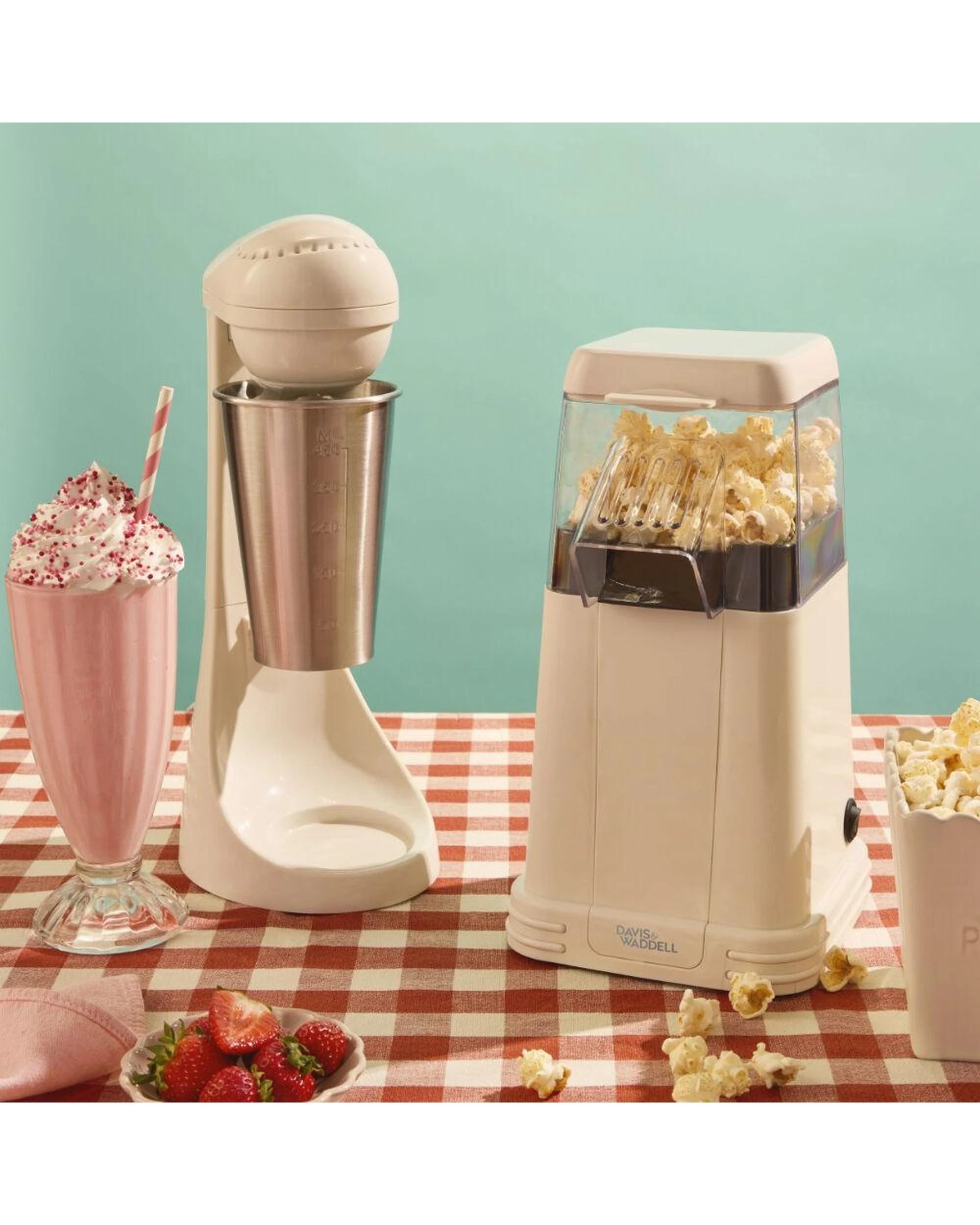 7 Davis & Waddell Electric Popcorn Maker 16 x 19 x 29.5cm Cream, 7 of 7