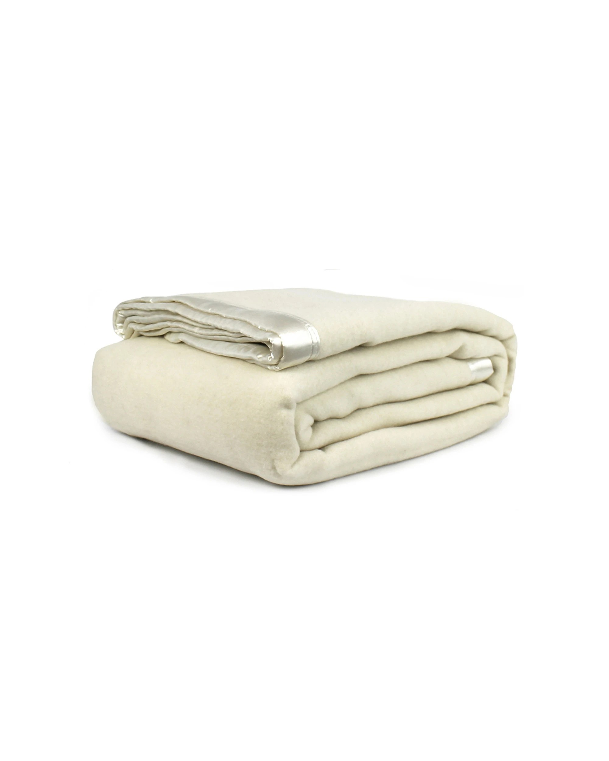 1 Jason Commercial Single Double Bed Australian Wool Blanket 200x258cm Ivory
 - Natural, 1 of 3