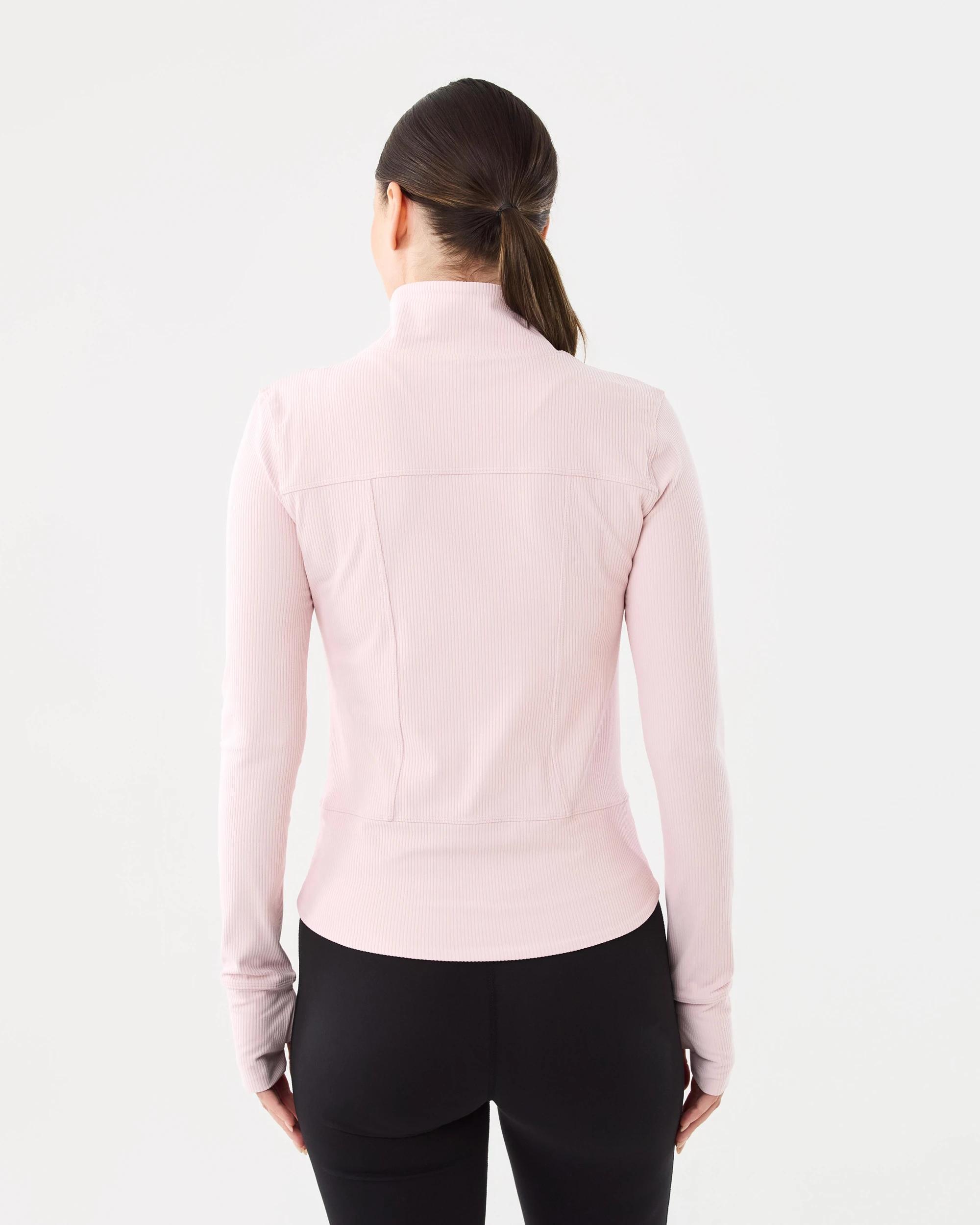 3 Active Womens Ultrasoft Rib Jacket Aura Pink, 3 of 7