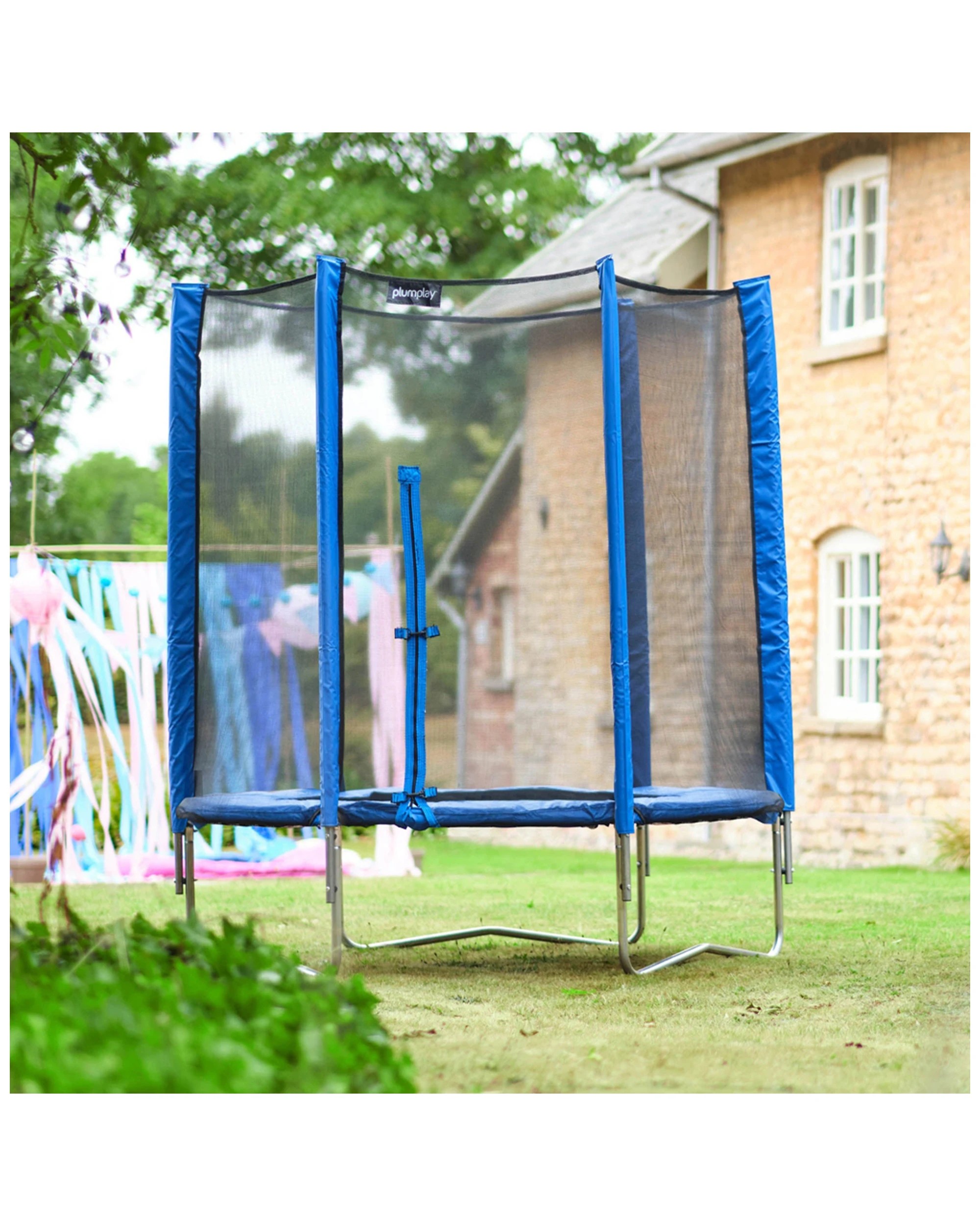 4 Plum Play Au 6ft Junior Trampoline With Enclosure And Galvanised Frame - Black, 4 of 9