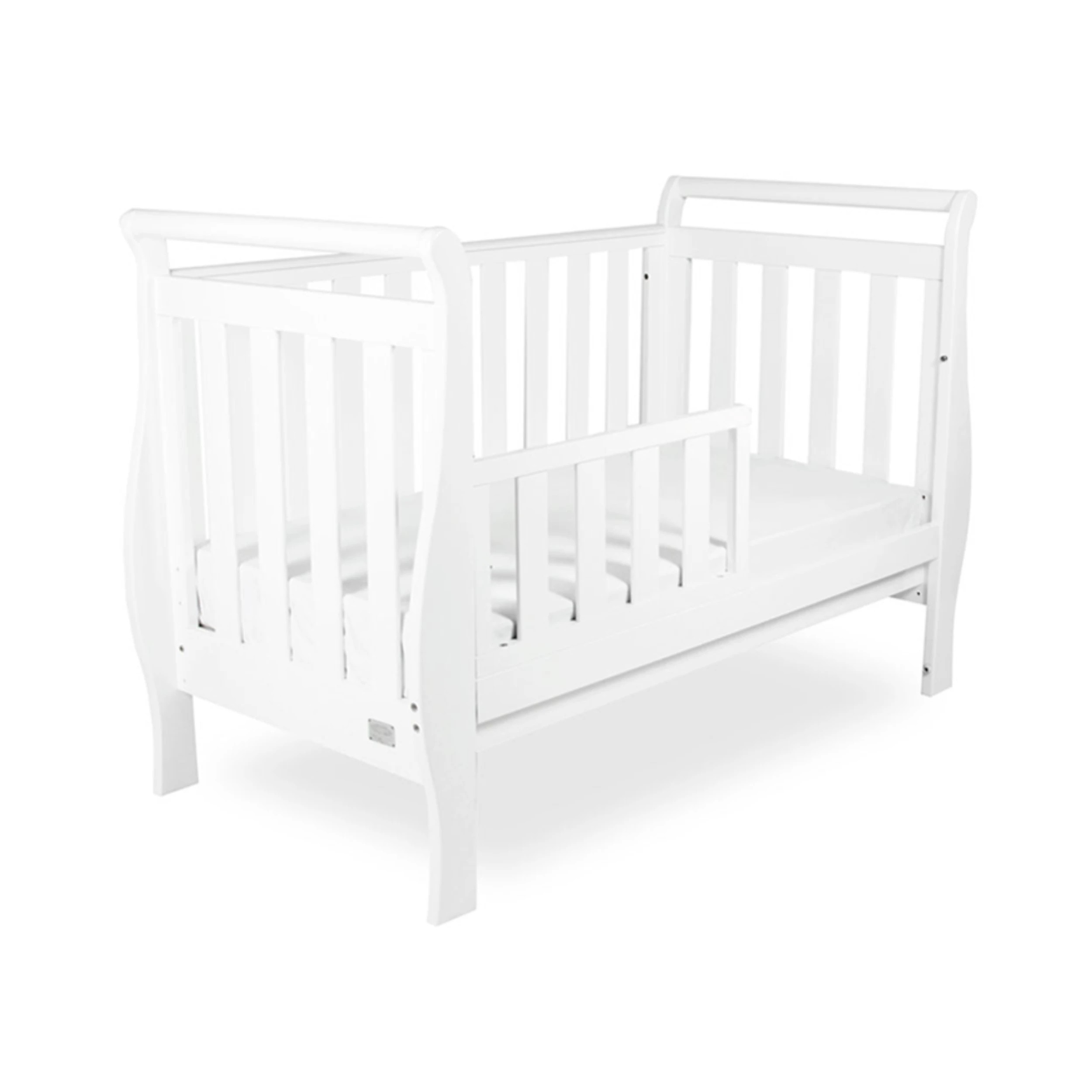 5 Babyhood Classic Sleigh Cot - White, 5 of 6