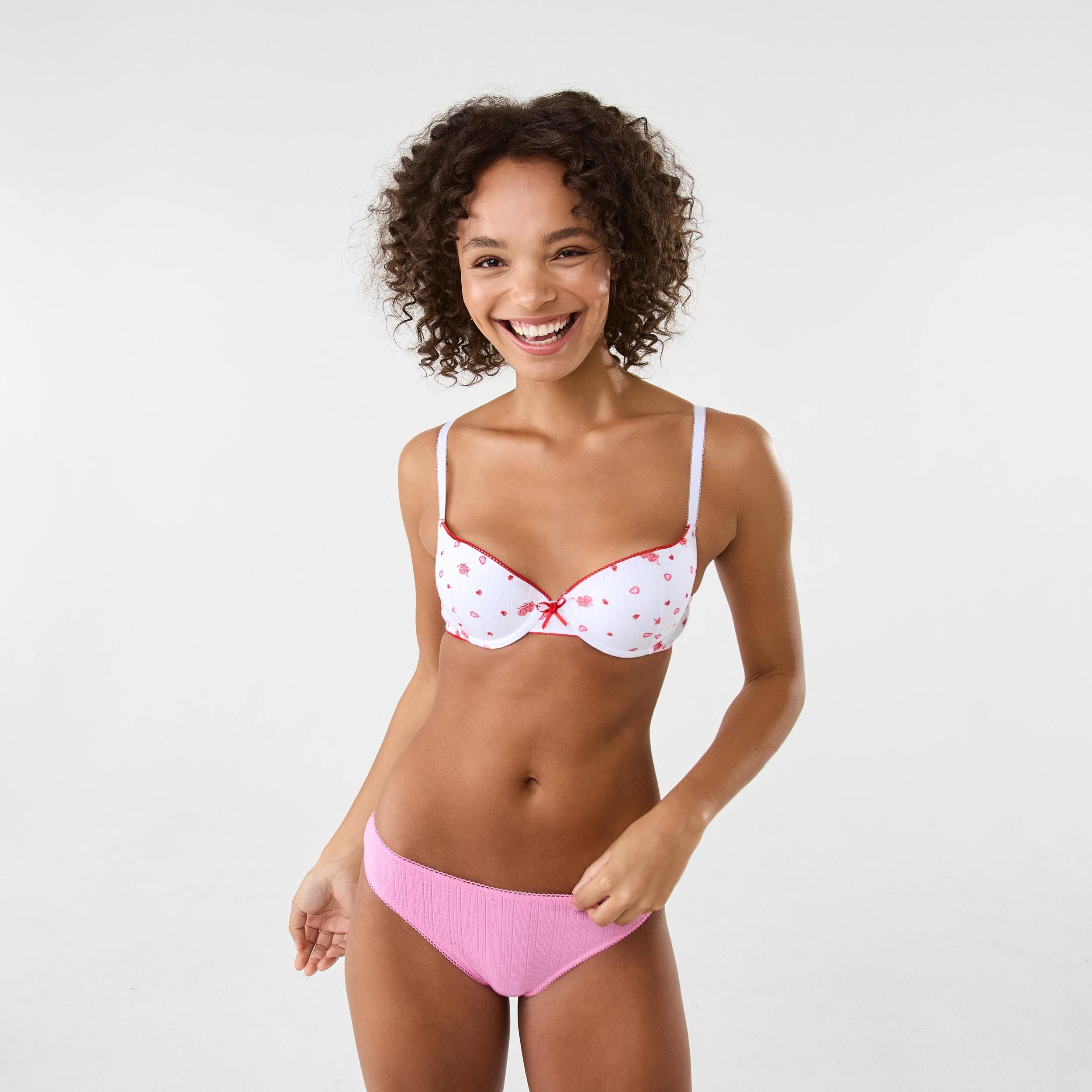 10 3 Pack Pointelle Cheeky Bikini Briefs Heart Lock, 10 of 10