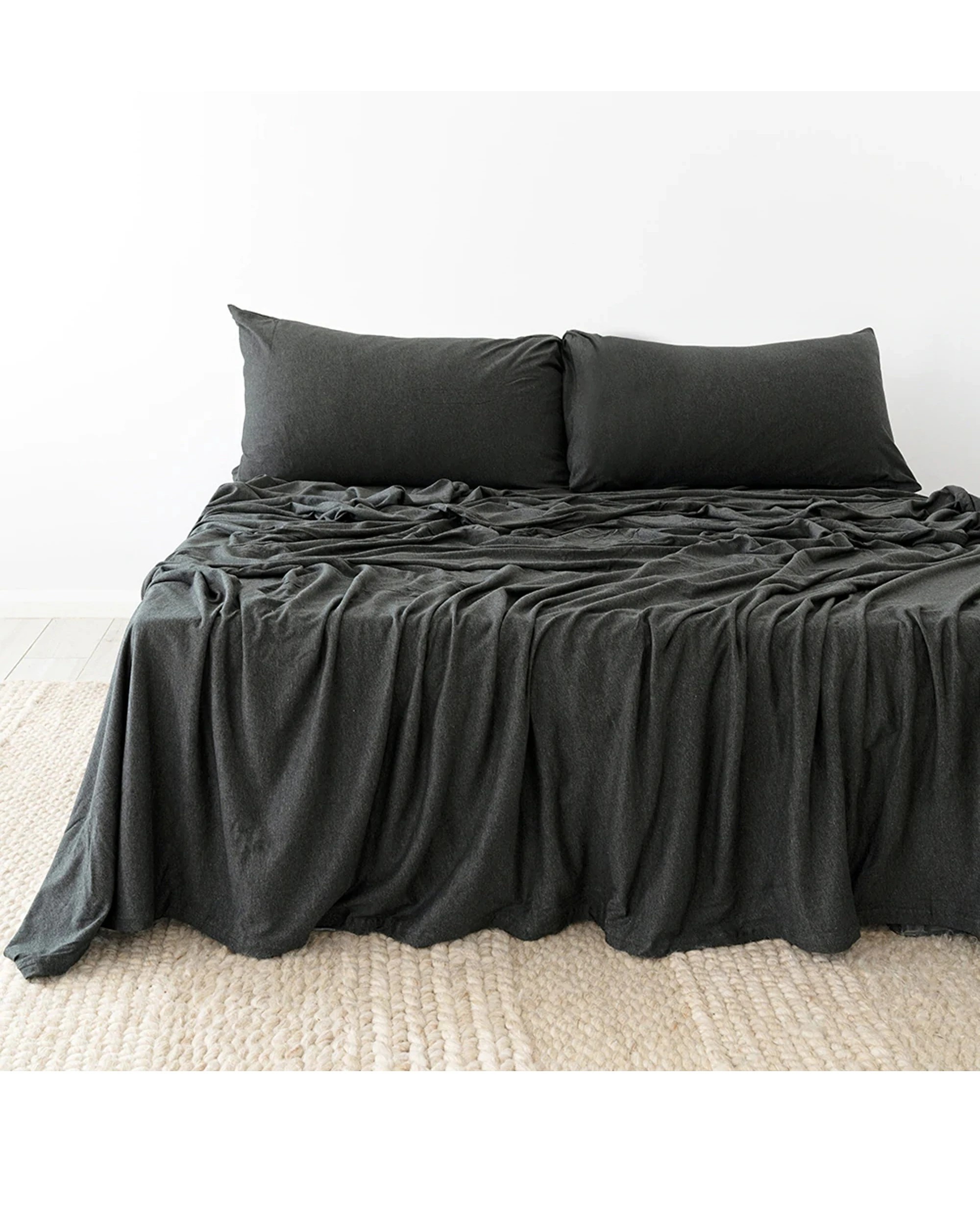 1 Bambury BedT Organica Sheet Set Certified Organic Cotton Bedding Set - Queen Bed - Charcoal, 1 of 3