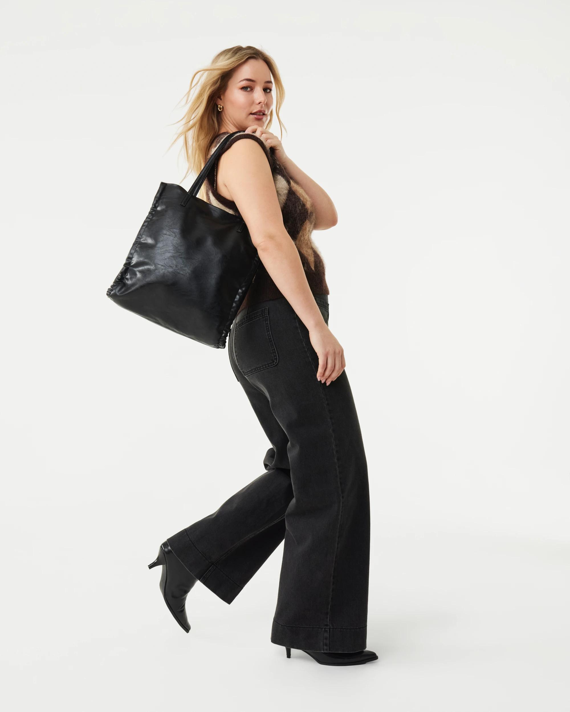 8 Scrunch Tote Bag Black, 8 of 8