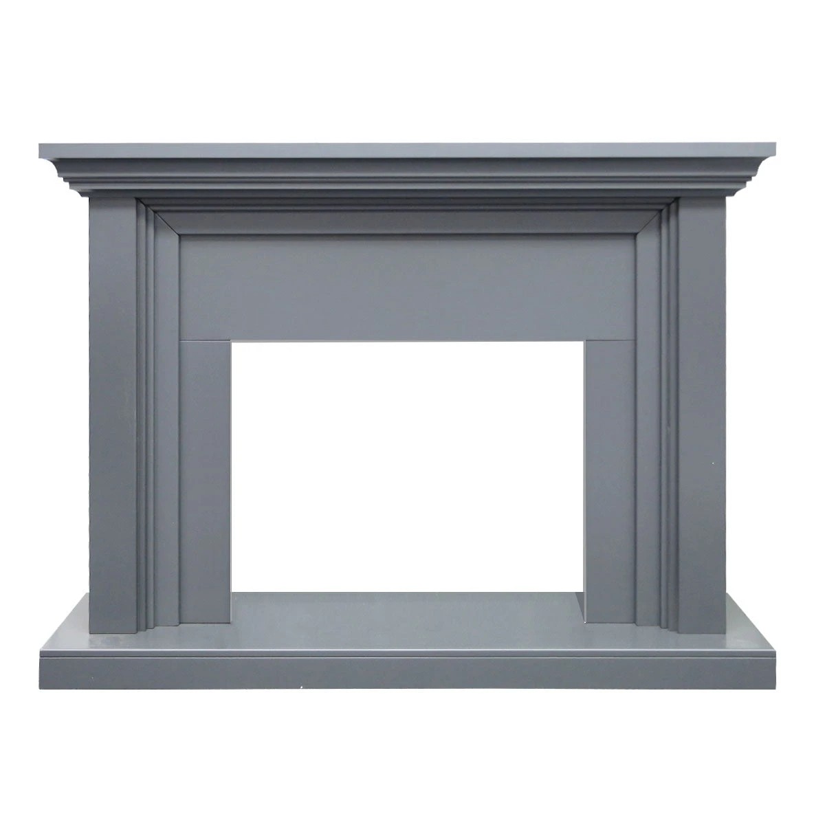 3 Moda Living Kingsley Electric Fireplace Heater Grey Mantel Suite with Primo Insert - Grey, 3 of 5