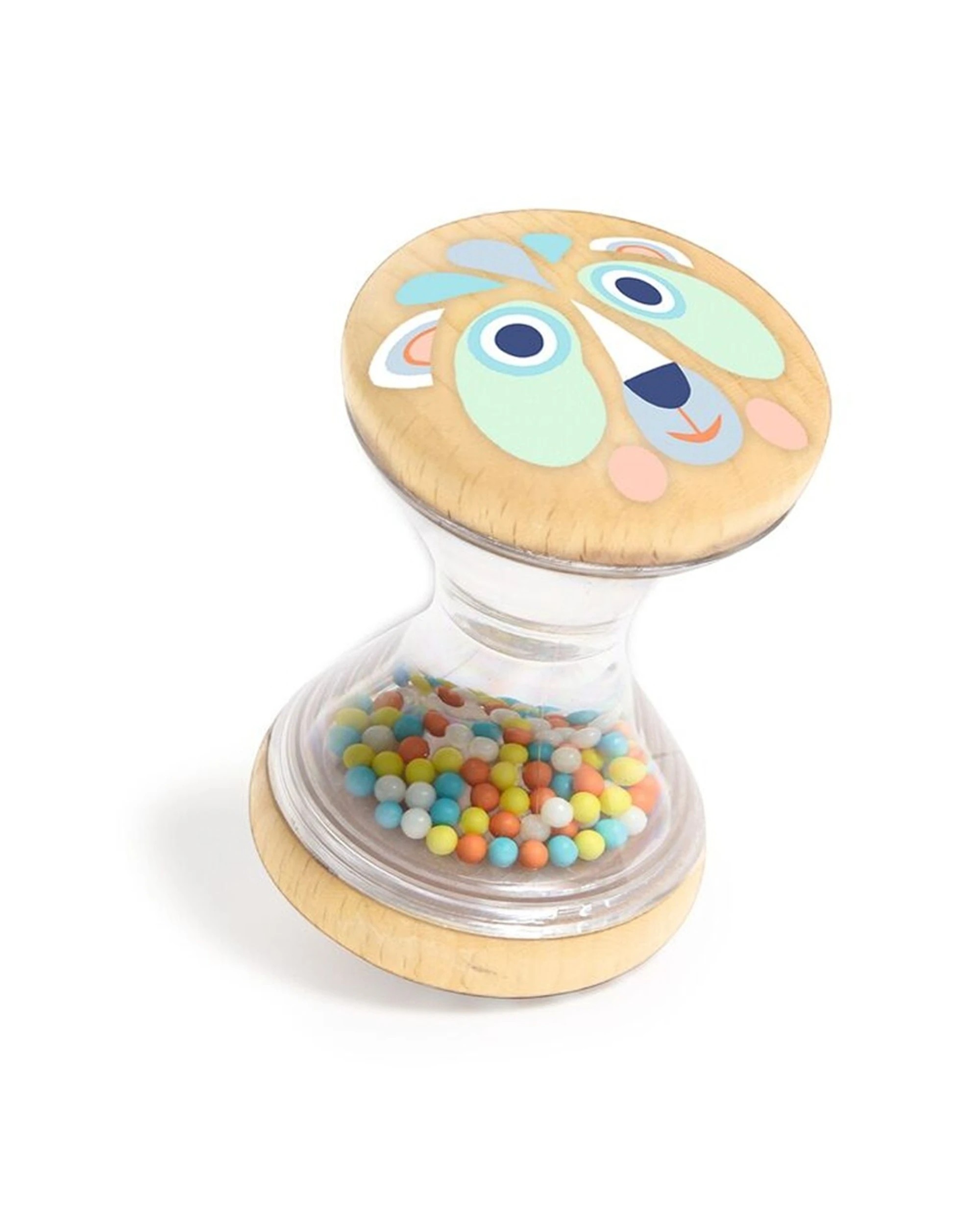 Djeco Baby Gifti Rattle And Teether Set Silicone Wooden Toys - Multi ...
