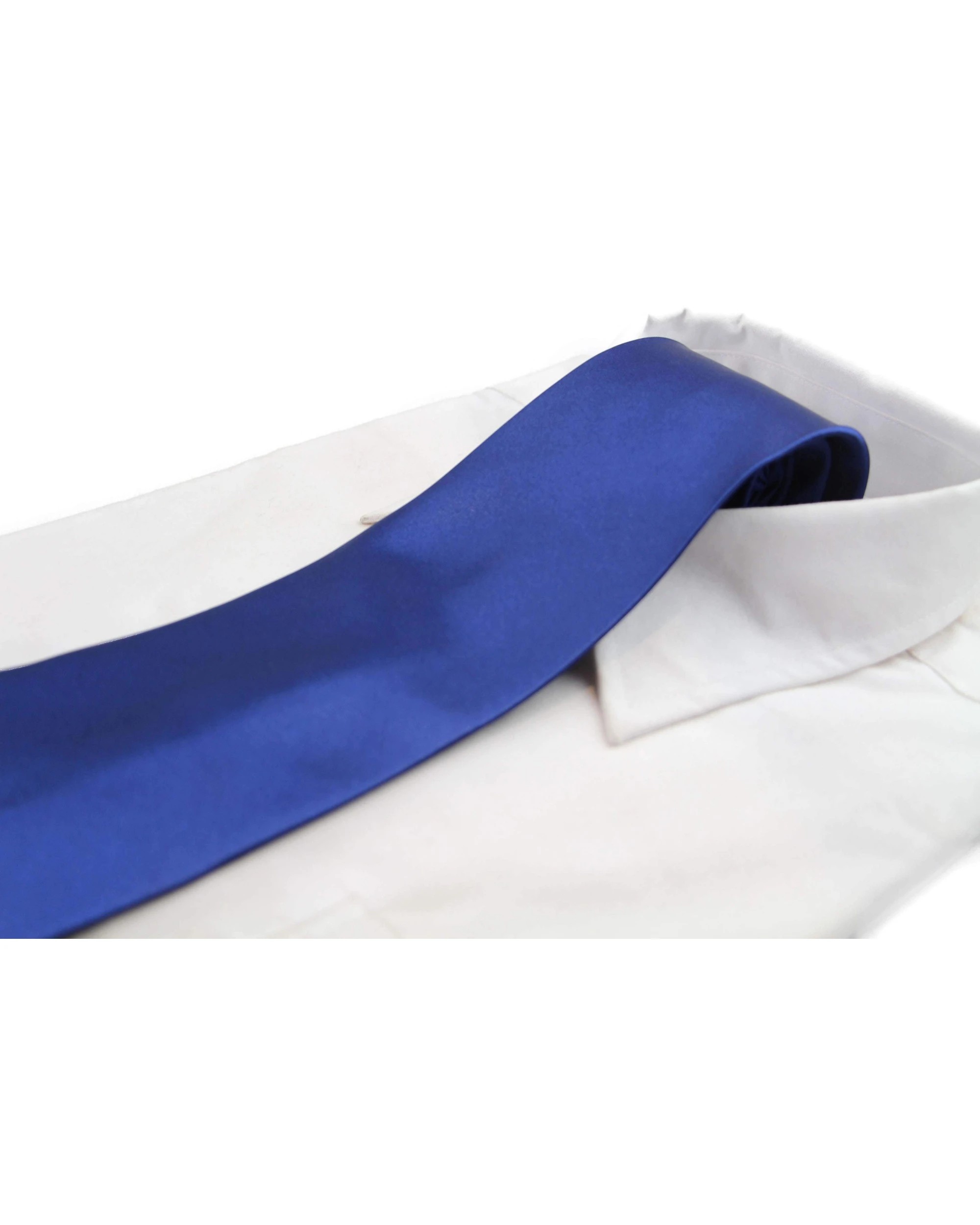 1 Zasel Mens Navy Classic 10cm Plain Neck Tie, 1 of 1