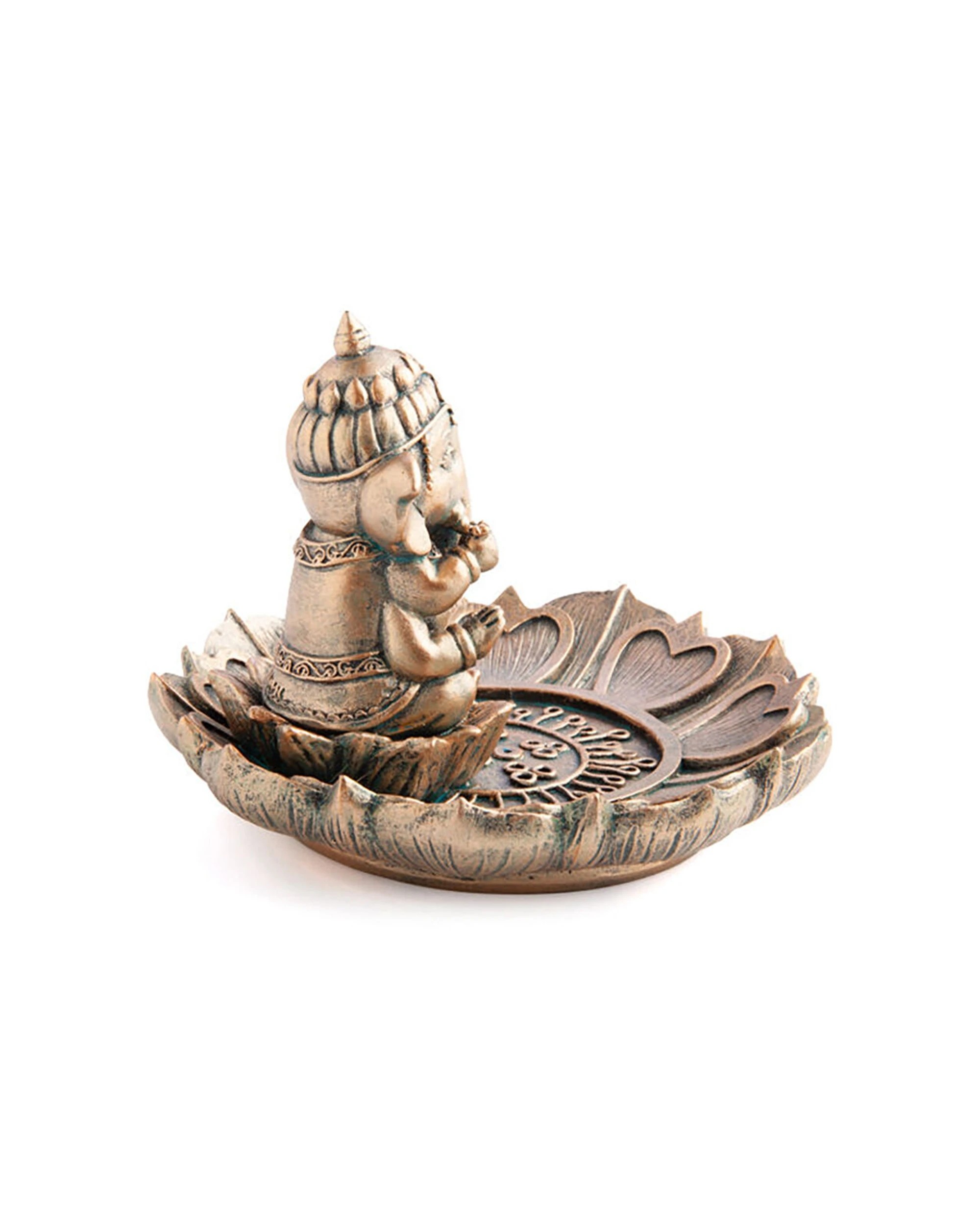 4 MDI Stick Incense Burner Ganesha Stand Holder - Gold, 4 of 4