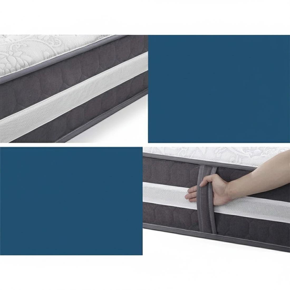 5 Giselle Bedding Queen Mattress Pocket Spring Queen 30cm - Queen Bed - Multi, 5 of 7