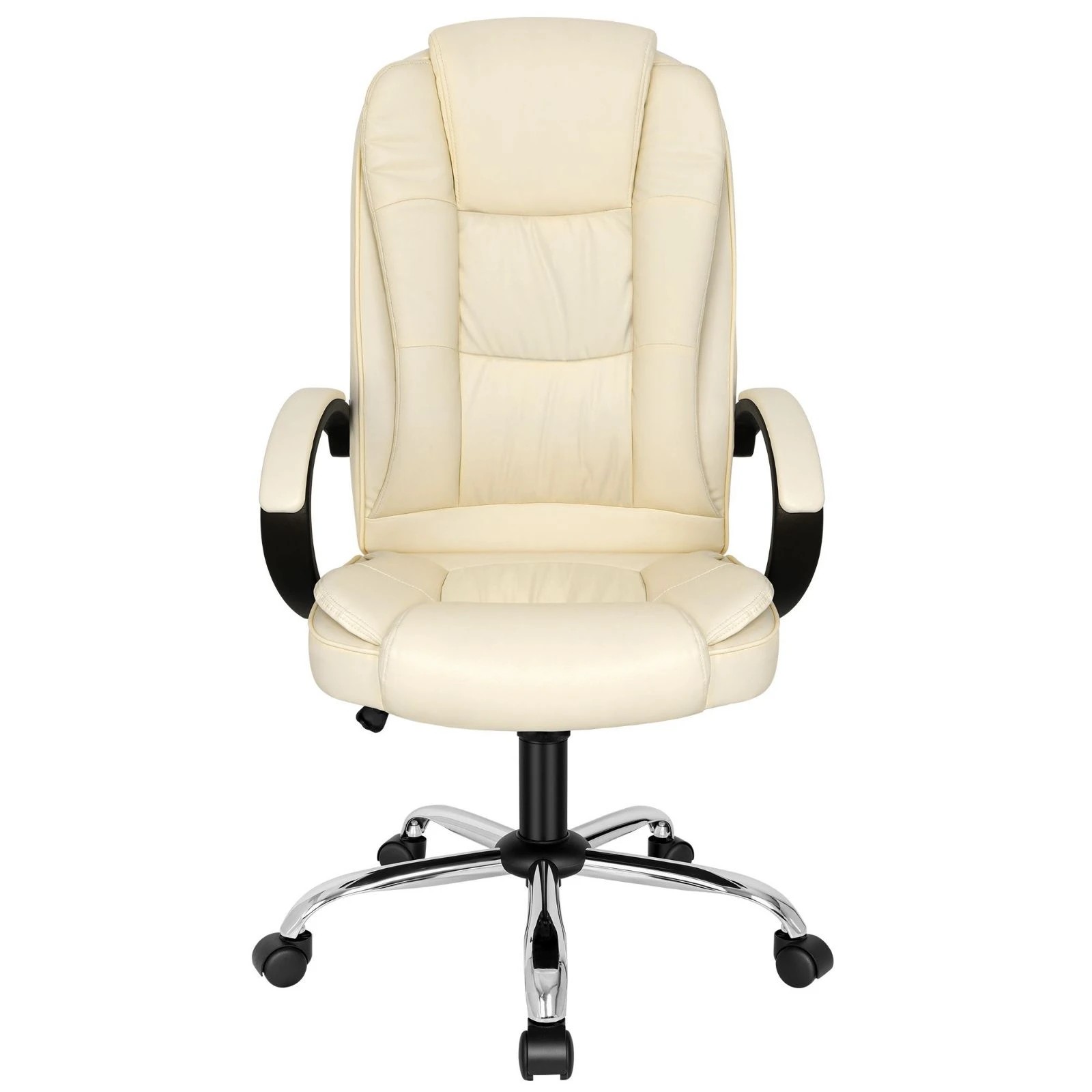 5 Alfordson Office Chair Executive Gaming Computer Racer PU Leather Seat - Beige, 5 of 10