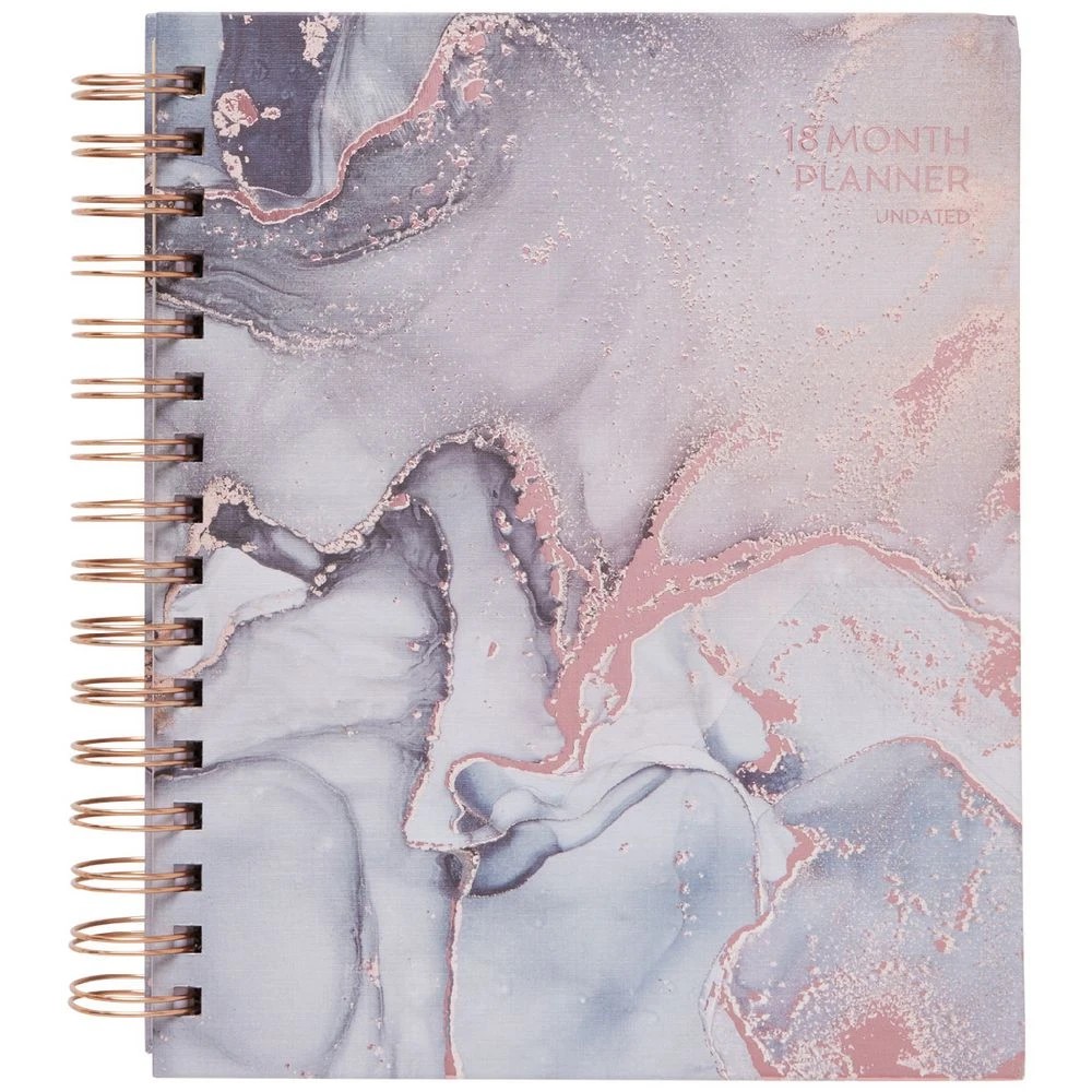 1 Otto 18 Month Undated Planner Marble, 1 of 8