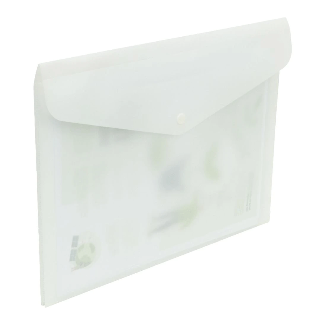 5 J.Burrows A4 Button Document Wallet White, 5 of 5