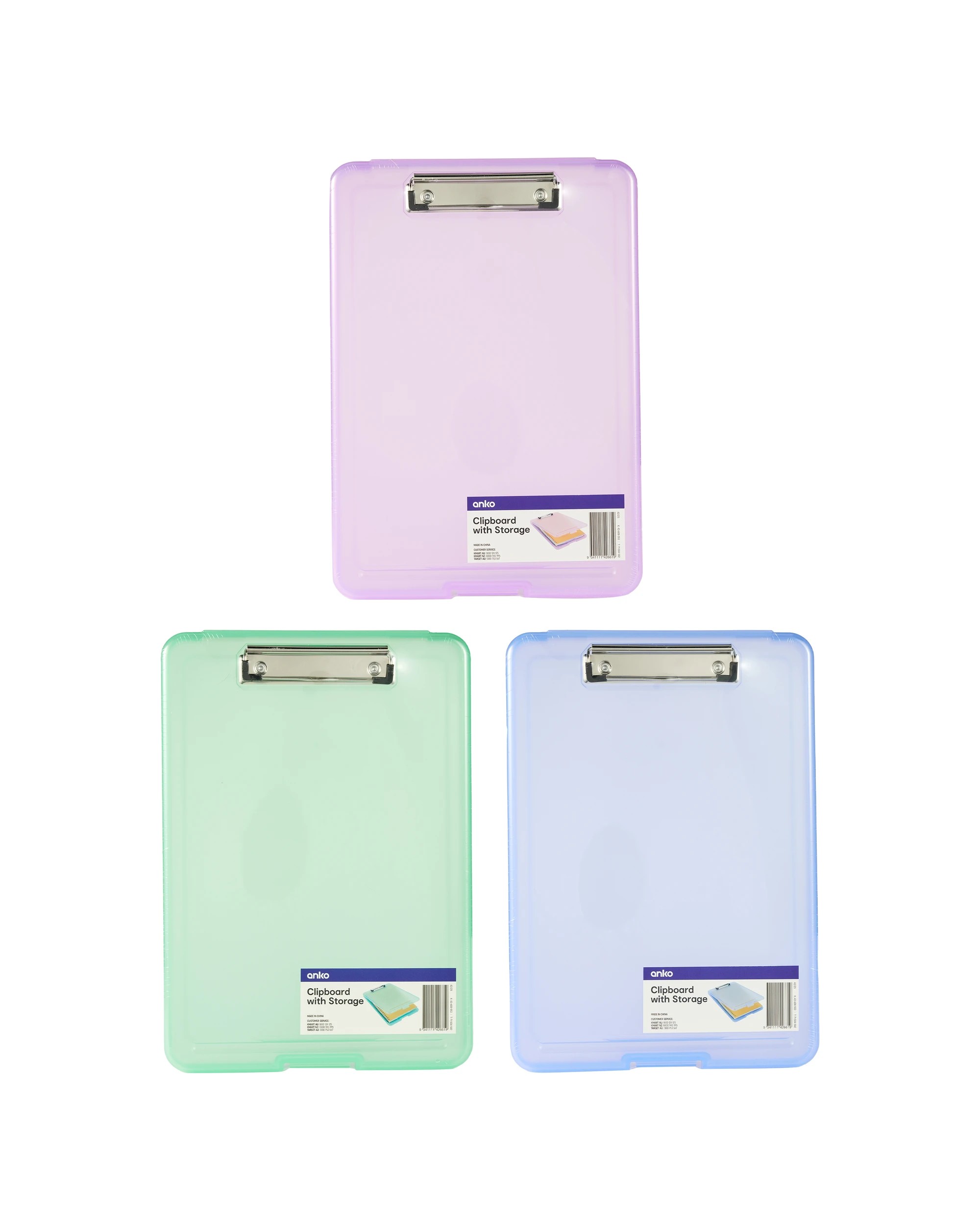 3 Clipboard with Storage - Assorted, 3 of 3