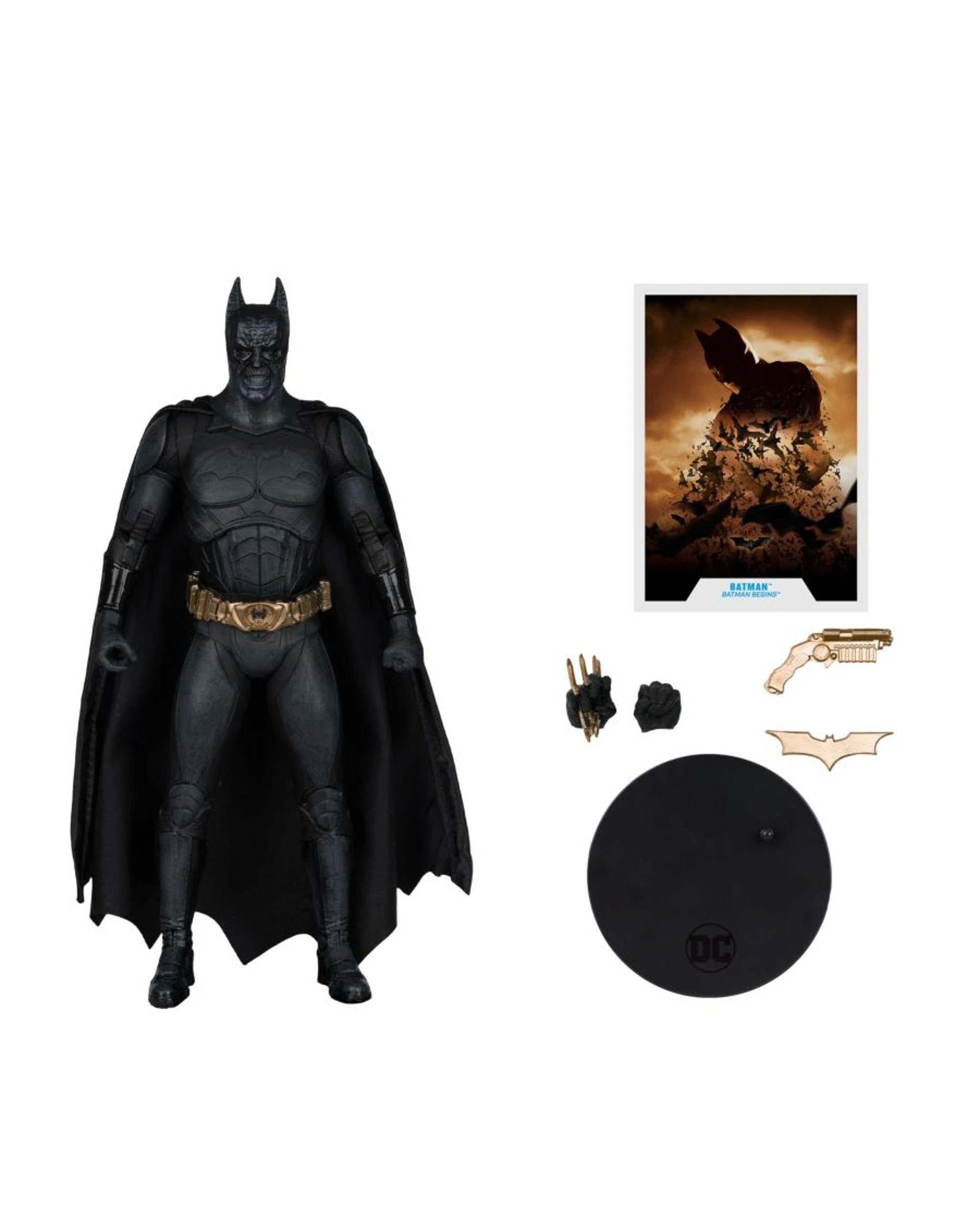 5 DC Multiverse Batman Begins Fear Toxin Batman Gold Label 7 Inch Figure, 5 of 9