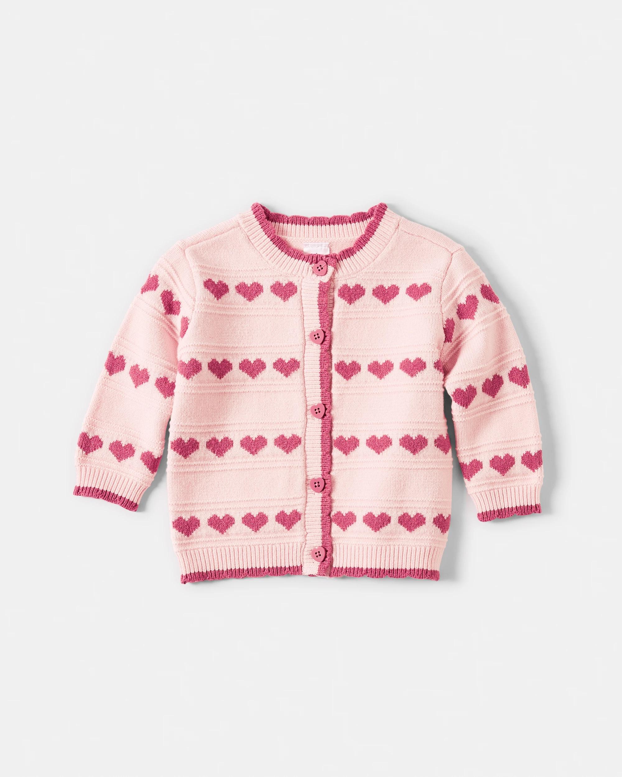 1 Button Cardigan Pnk Hrts, 1 of 3
