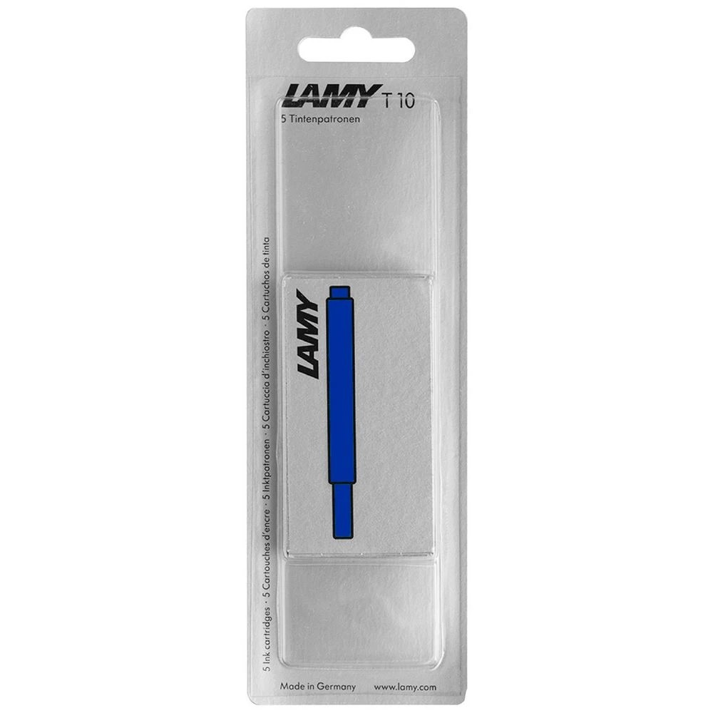 1 LAMY T10 Fountain Pen Ink Cartridge Blue 5 Pack, 1 of 4