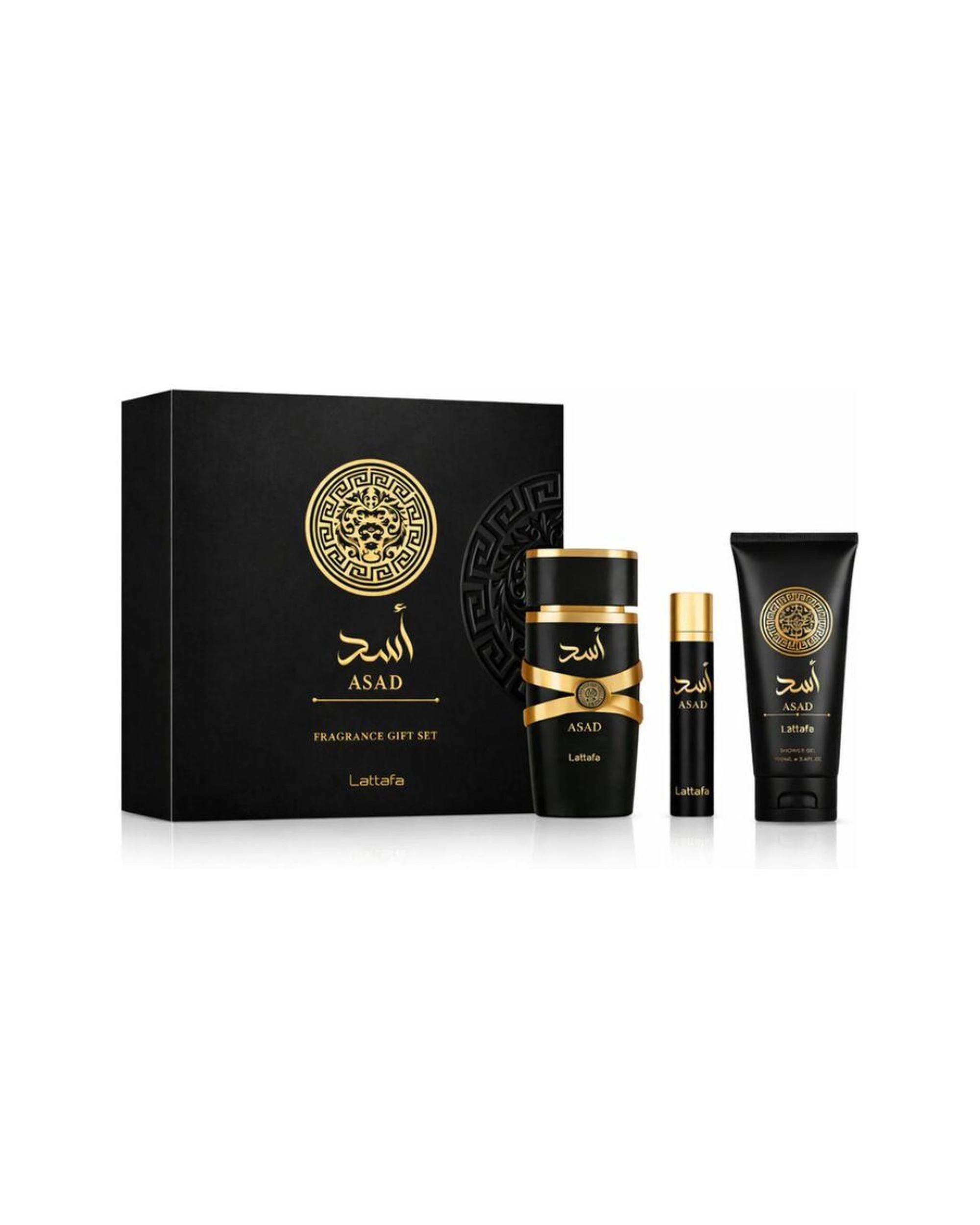 1 Lattafa Asad 3 Piece 100ml Eau De Parfum, 1 of 1