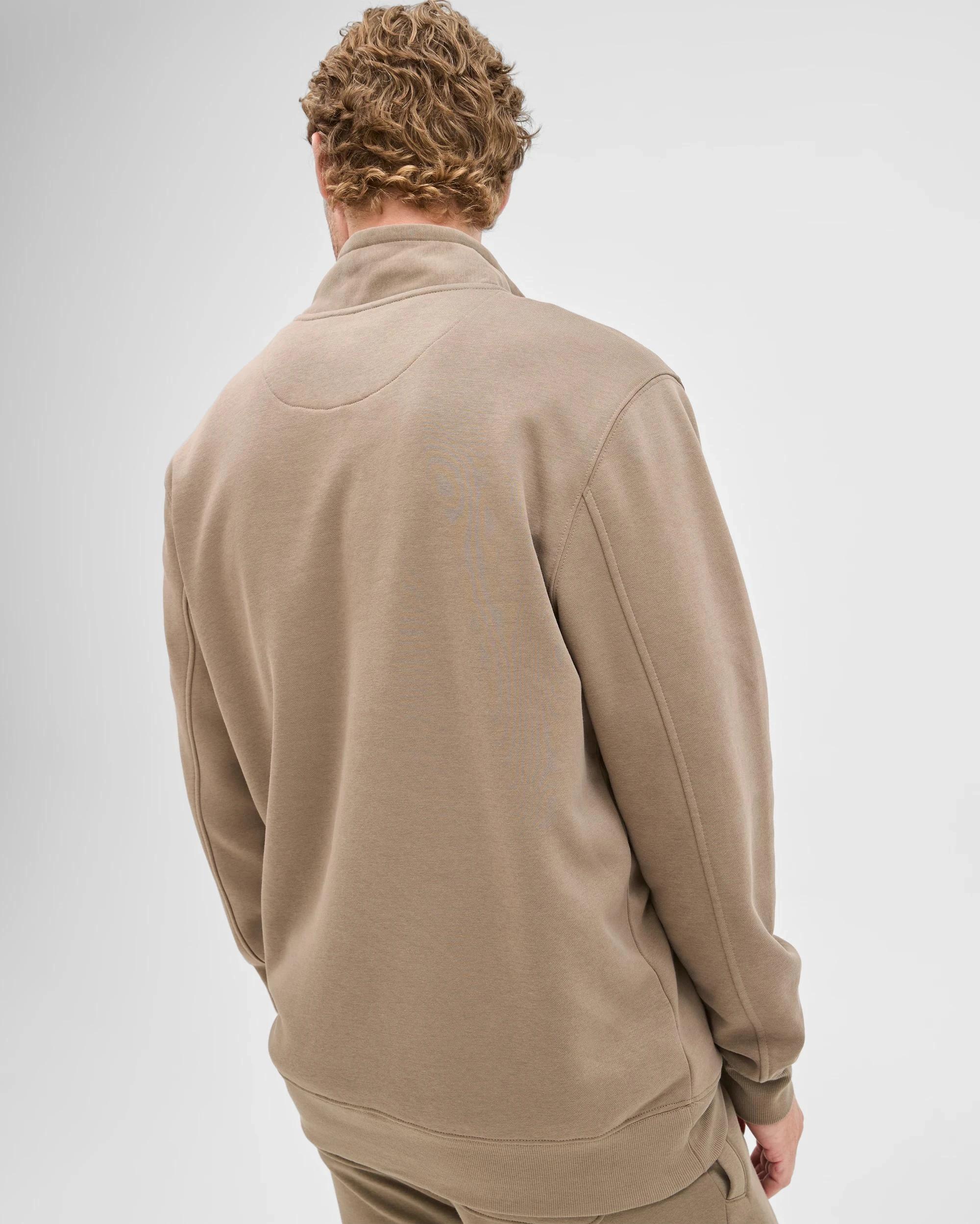 8 Target Man Australian Cotton Blend Fleece Half Zip Top MUSHROOM, 8 of 8