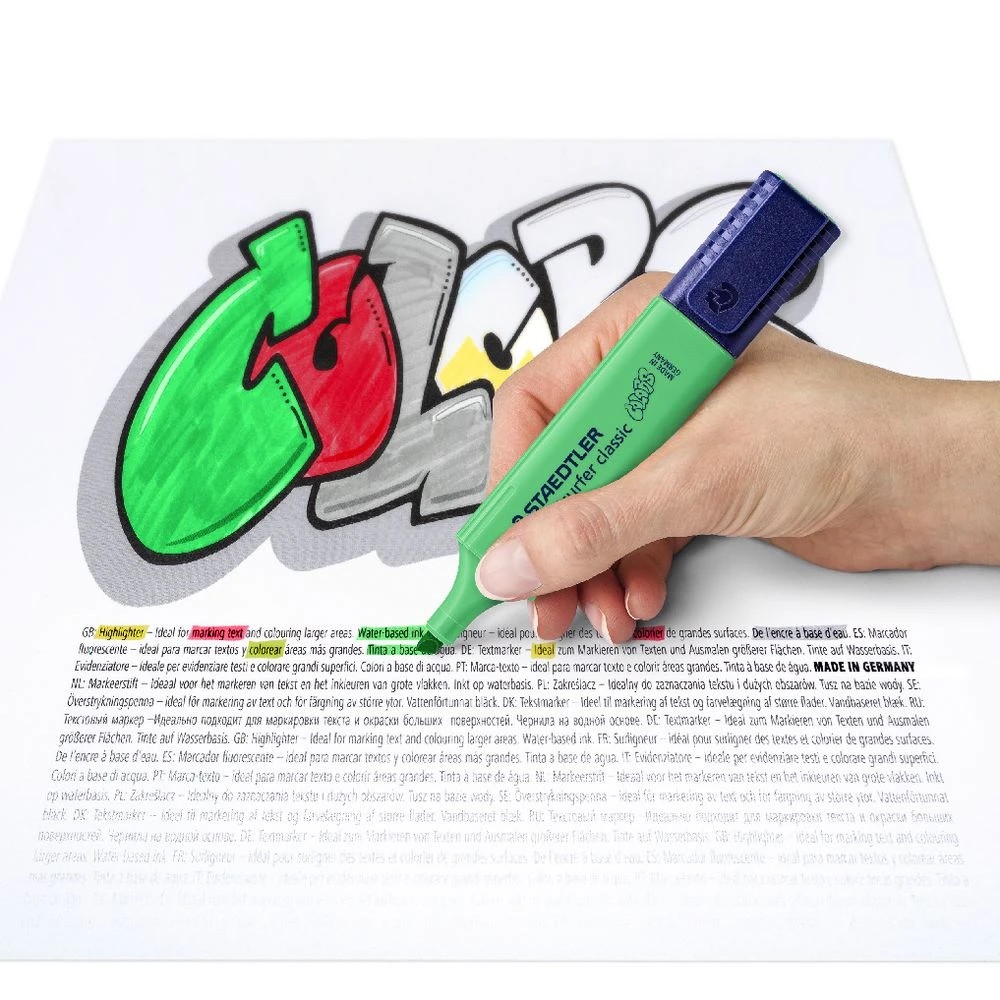 5 Staedtler Textsurfer Highlighter Pale Green, 5 of 8